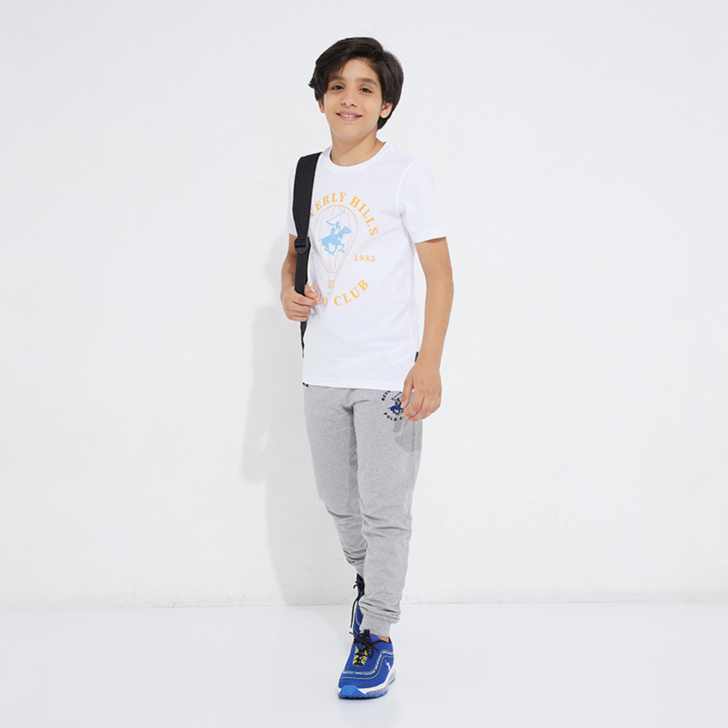 تيشيرت بأكمام قصيرة وياقة ضيقة وطبعات من بيفرلي هيلز بولو كلوب-boys-clothing-tshirtsandpolos-image-16