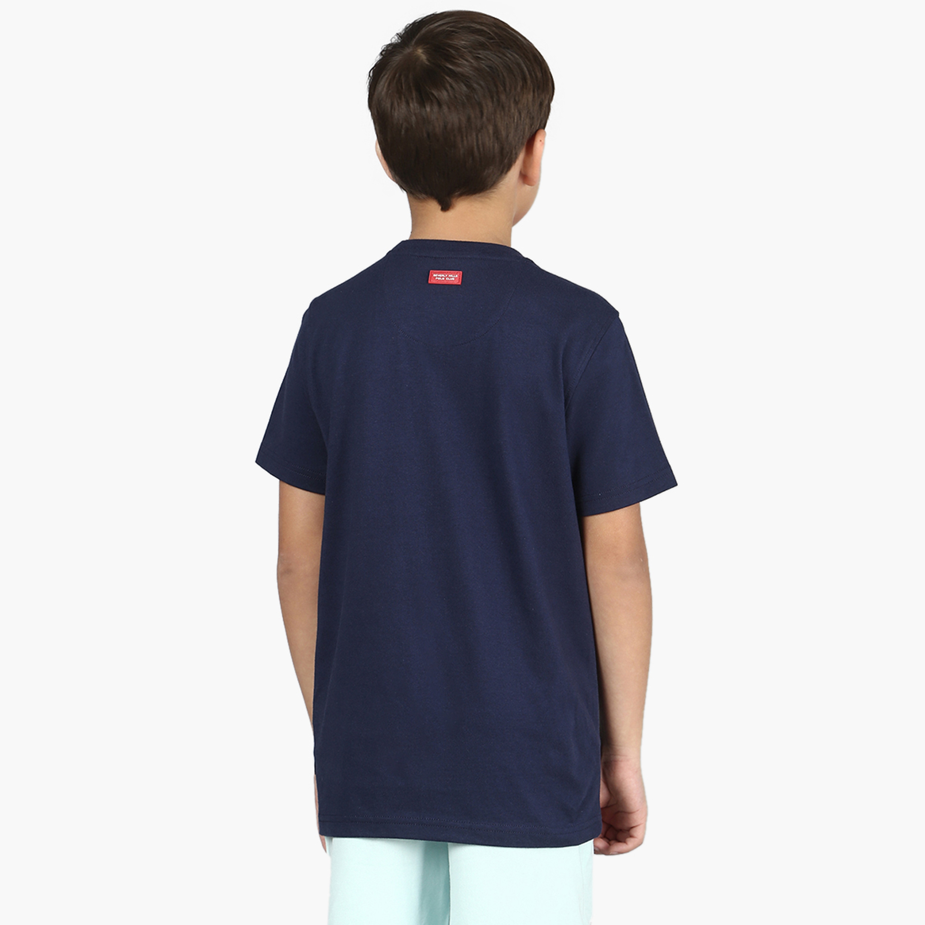 Beverly Hills Polo Club Embroidered T-shirt with Short Sleeves-boys-clothing-tshirtsandpolos-image-4