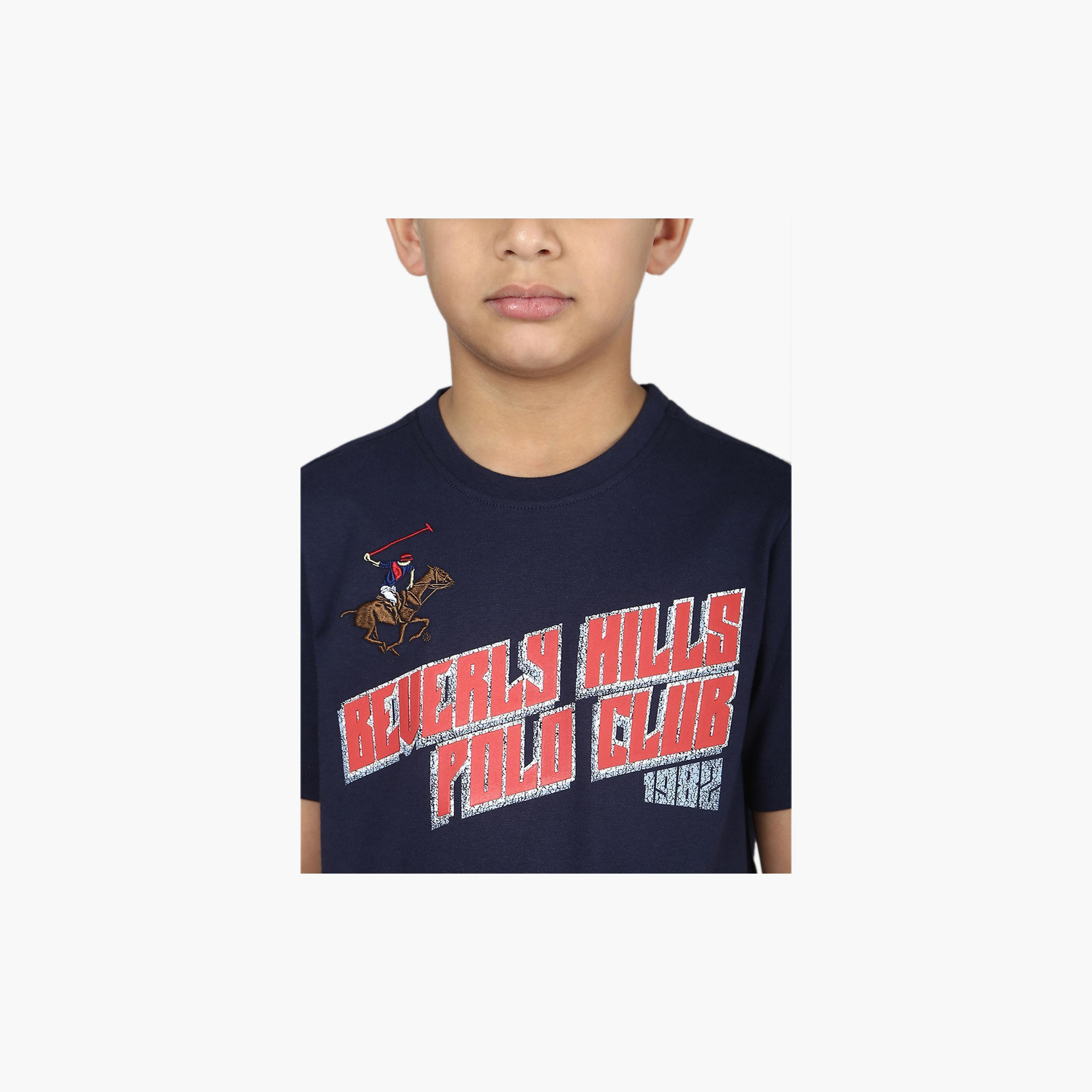 Beverly Hills Polo Club Embroidered T-shirt with Short Sleeves-boys-clothing-tshirtsandpolos-image-5