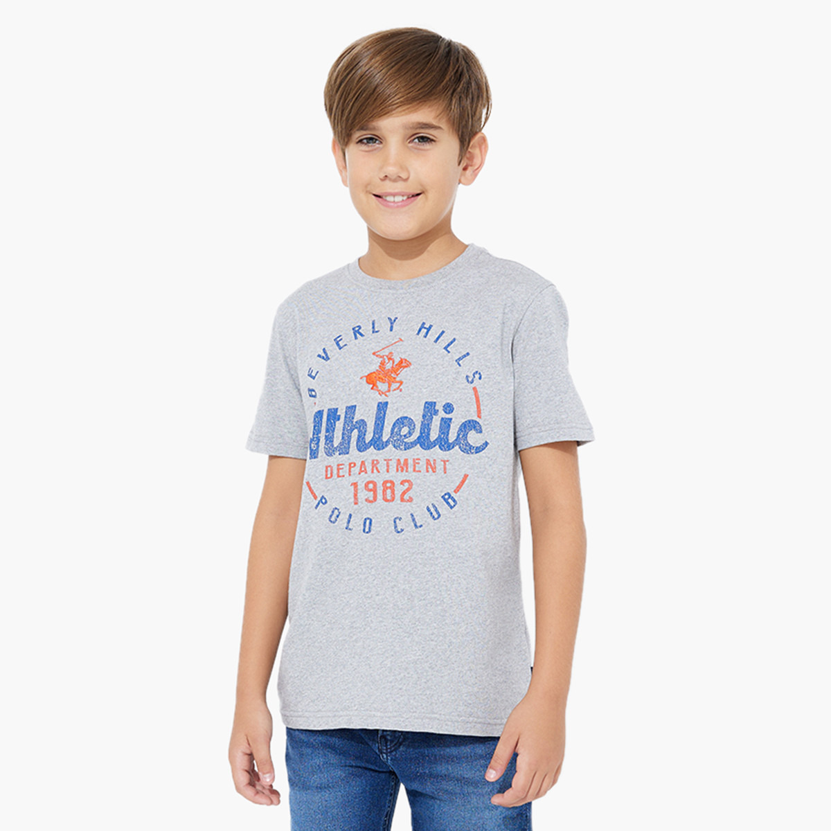 تيشيرت بياقة ضيقة وطبعات تايبوجرافيك من بيفرلي هيلز بولو كلوب-boys-clothing-tshirtsandpolos-image-6