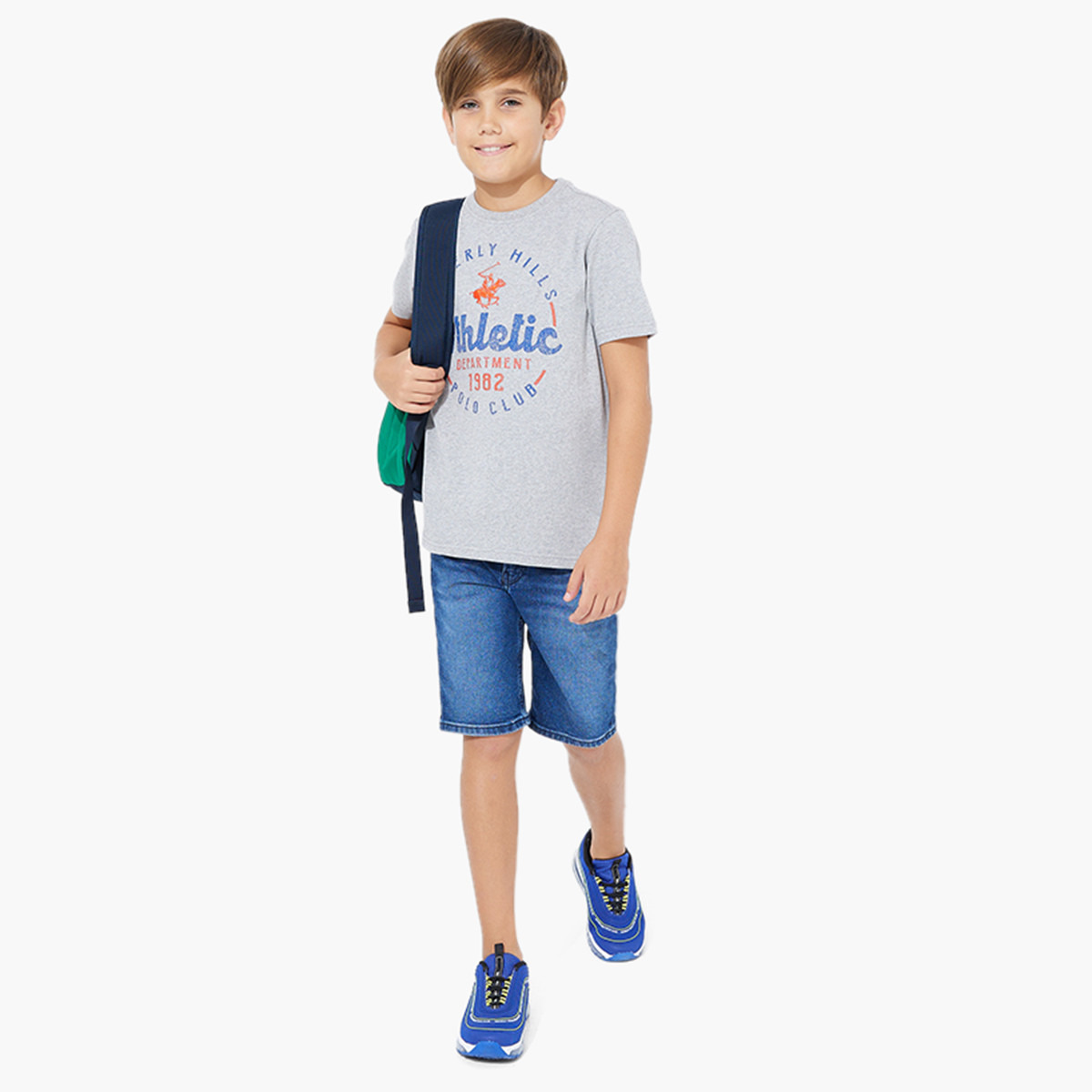 تيشيرت بياقة ضيقة وطبعات تايبوجرافيك من بيفرلي هيلز بولو كلوب-boys-clothing-tshirtsandpolos-image-9