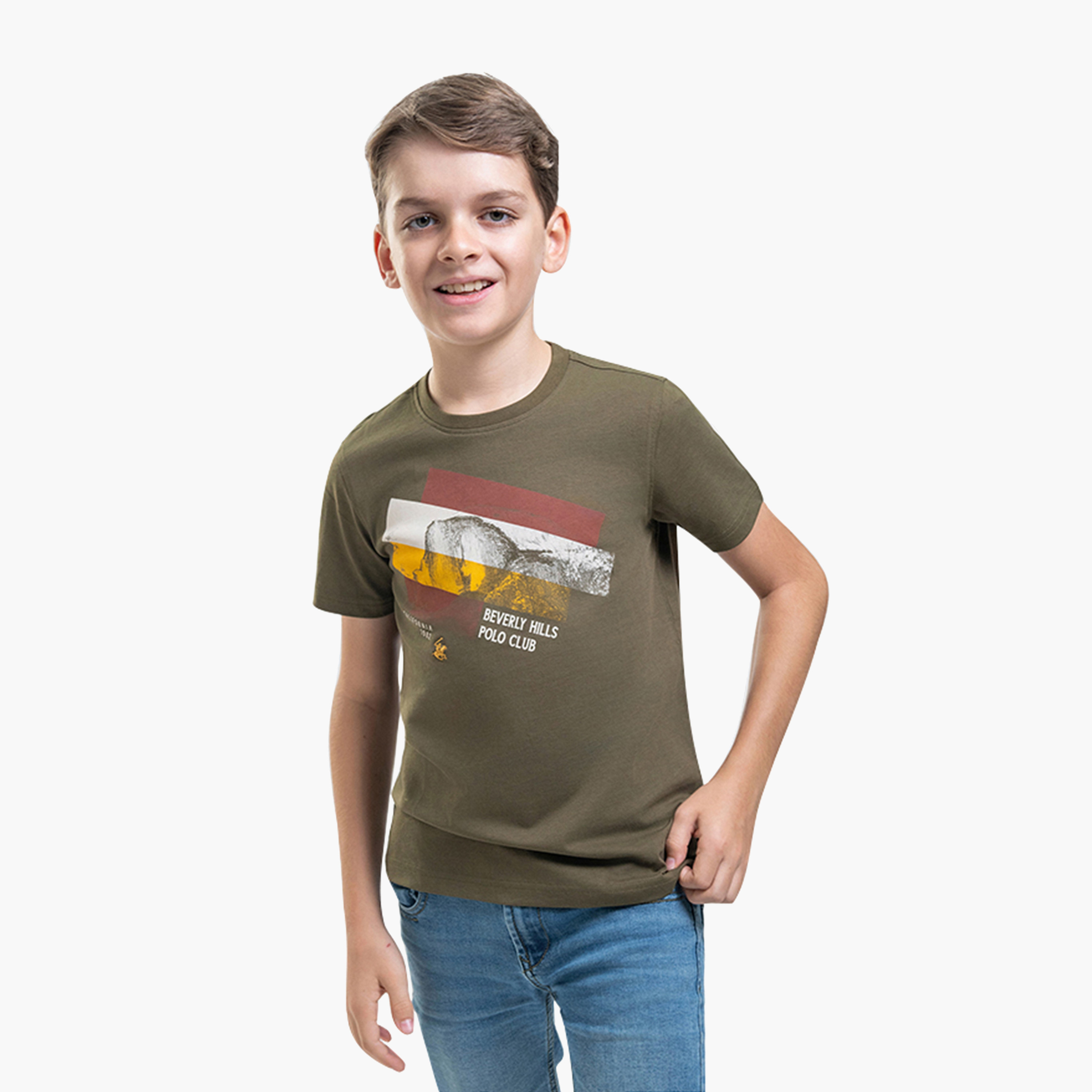 تي شيرت الجرافيكي بأكمام قصيرة من القطن من بيفرلي هيلز بولو كلوب-boys-clothing-tshirtsandpolos-image-4