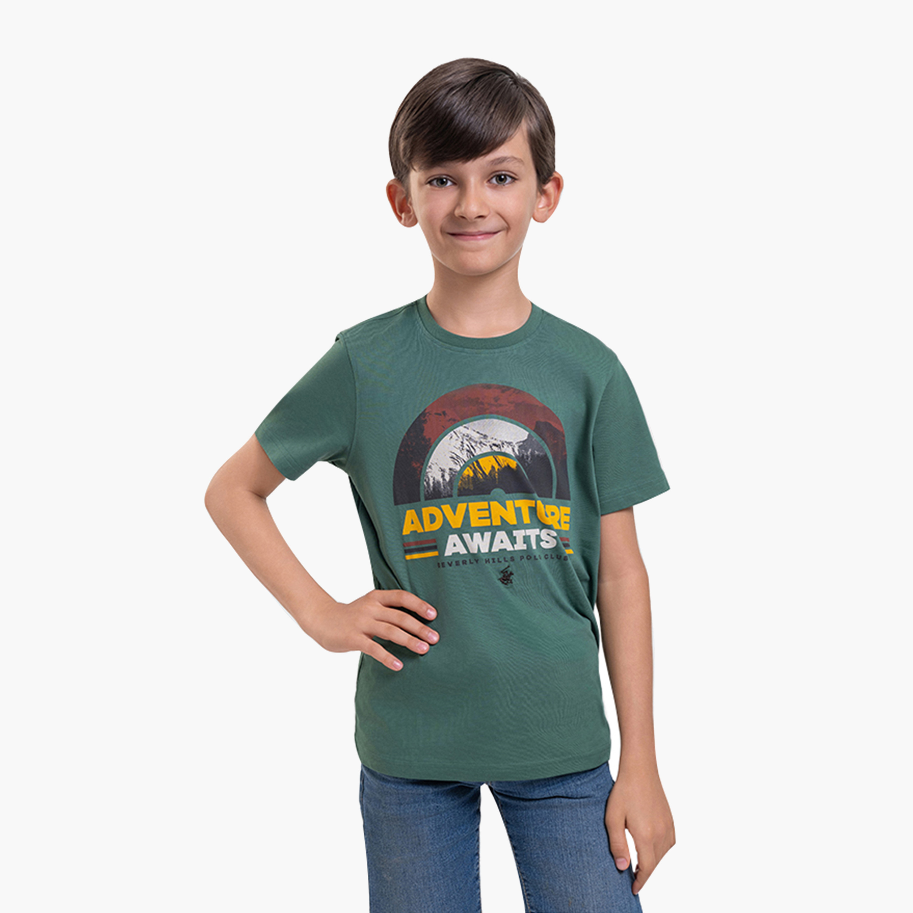 تي شيرت الجرافيكي بأكمام قصيرة من القطن من بيفرلي هيلز بولو كلوب-boys-clothing-tshirtsandpolos-image-1