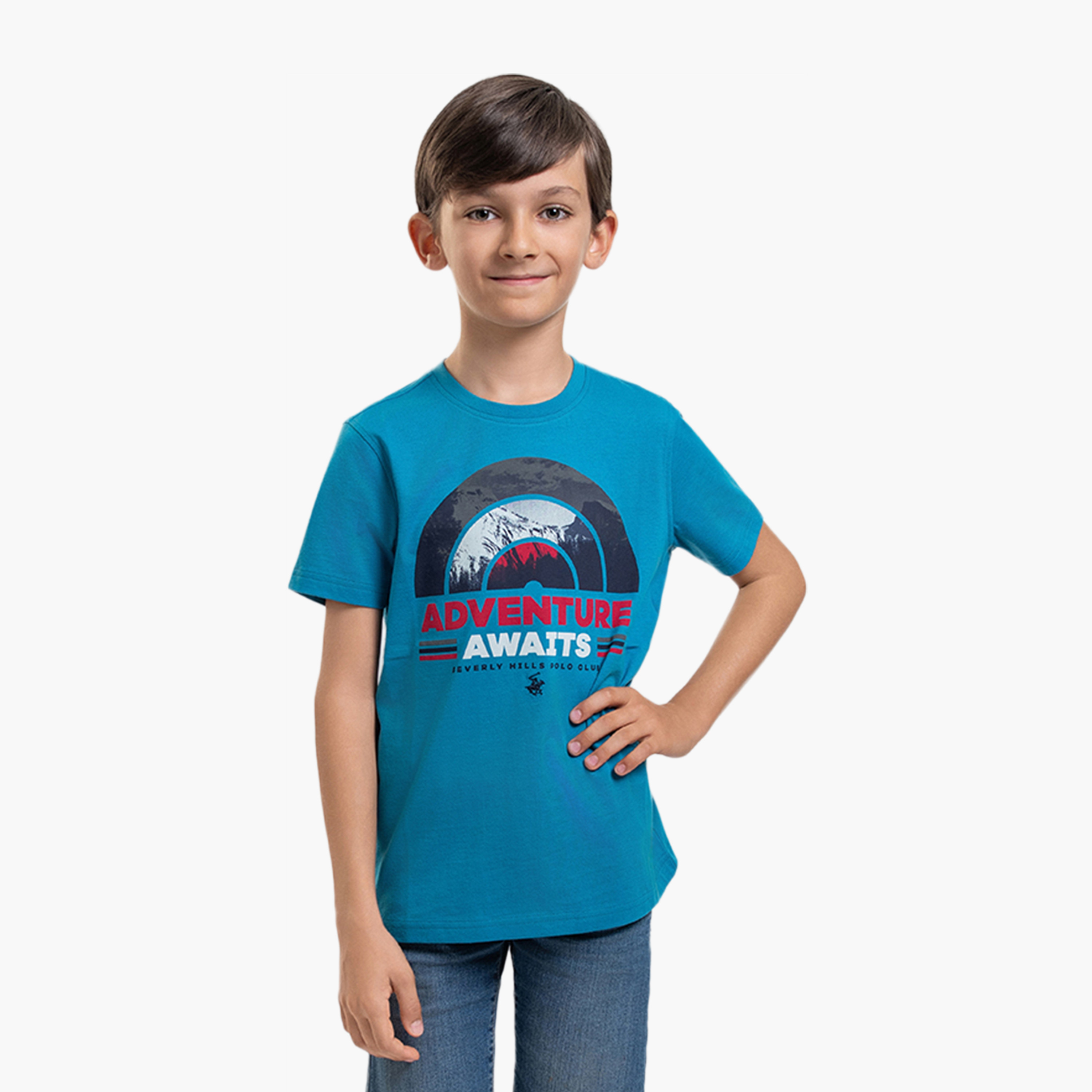 Beverly Hills Polo Club Printed Cotton T-Shirt-boys-clothing-tshirtsandpolos-image-1