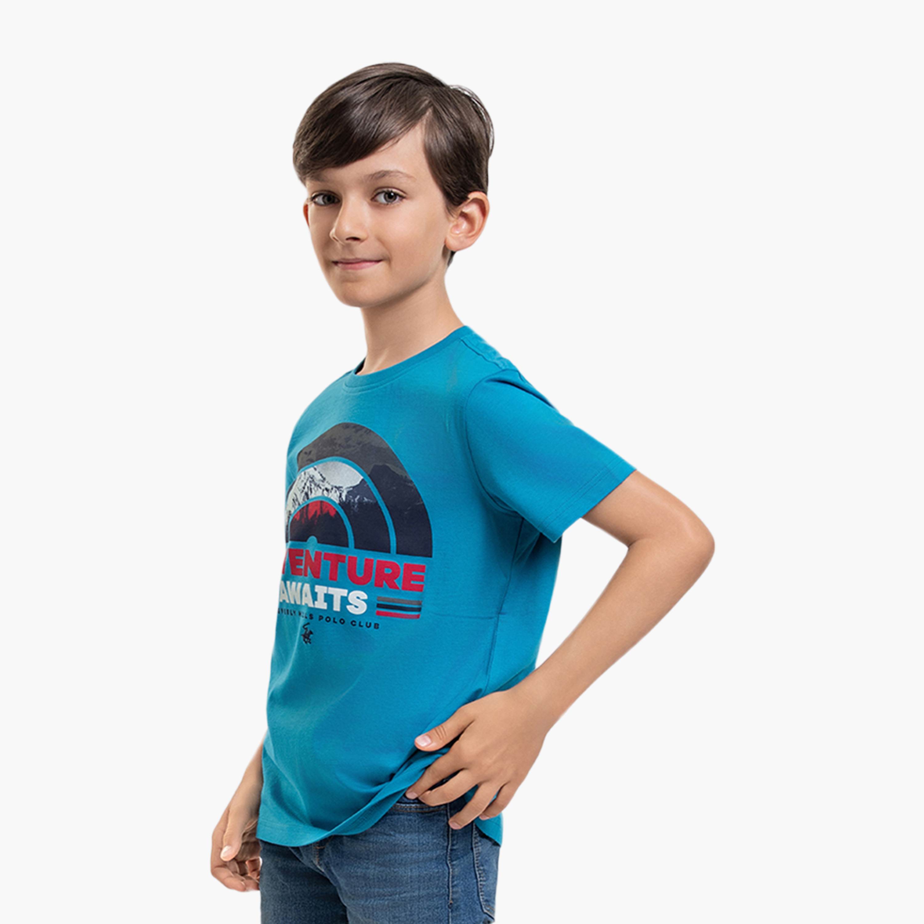 Beverly Hills Polo Club Printed Cotton T-Shirt-boys-clothing-tshirtsandpolos-image-2