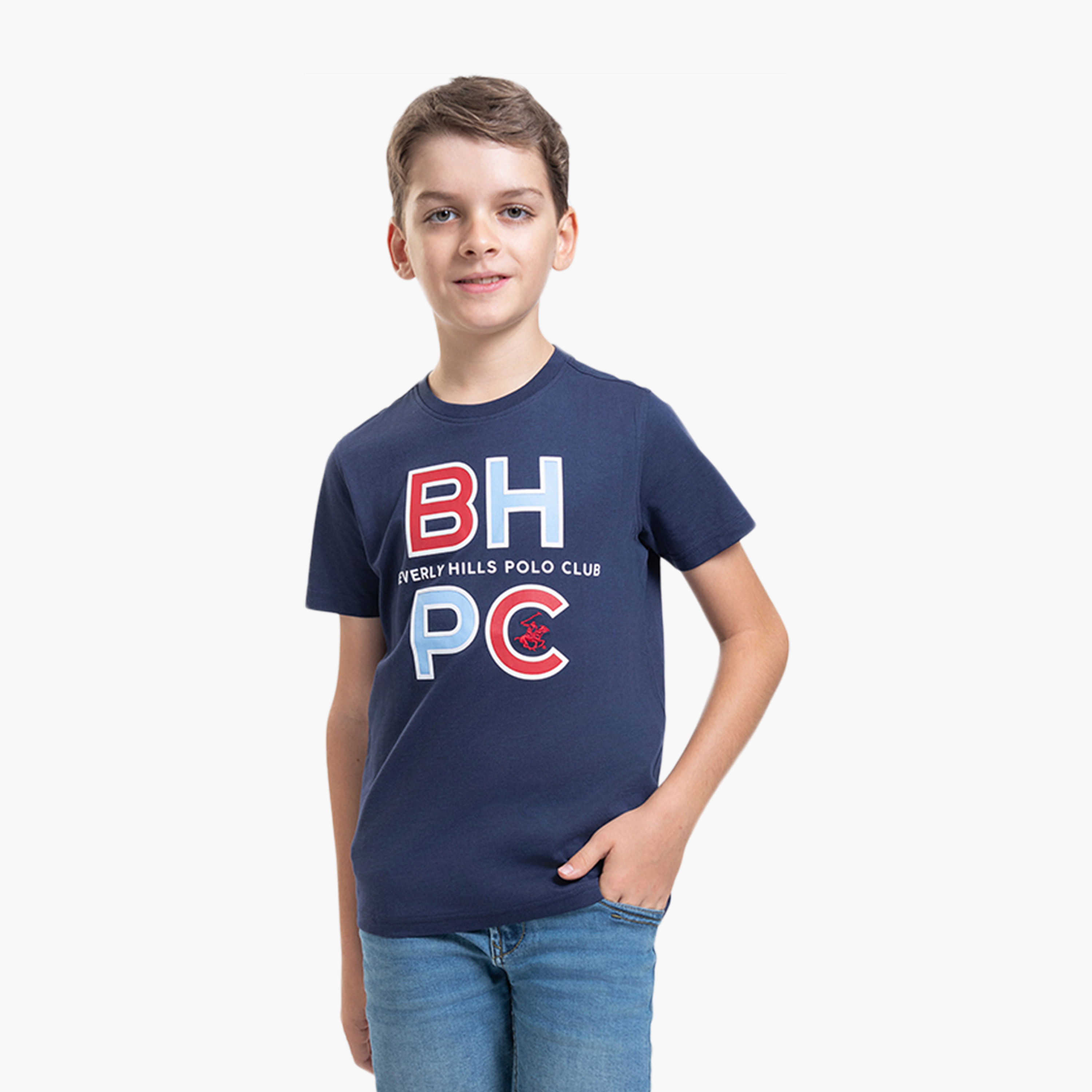 Beverly Hills Polo Club Printed Cotton T-Shirt-boys-clothing-tshirtsandpolos-image-1
