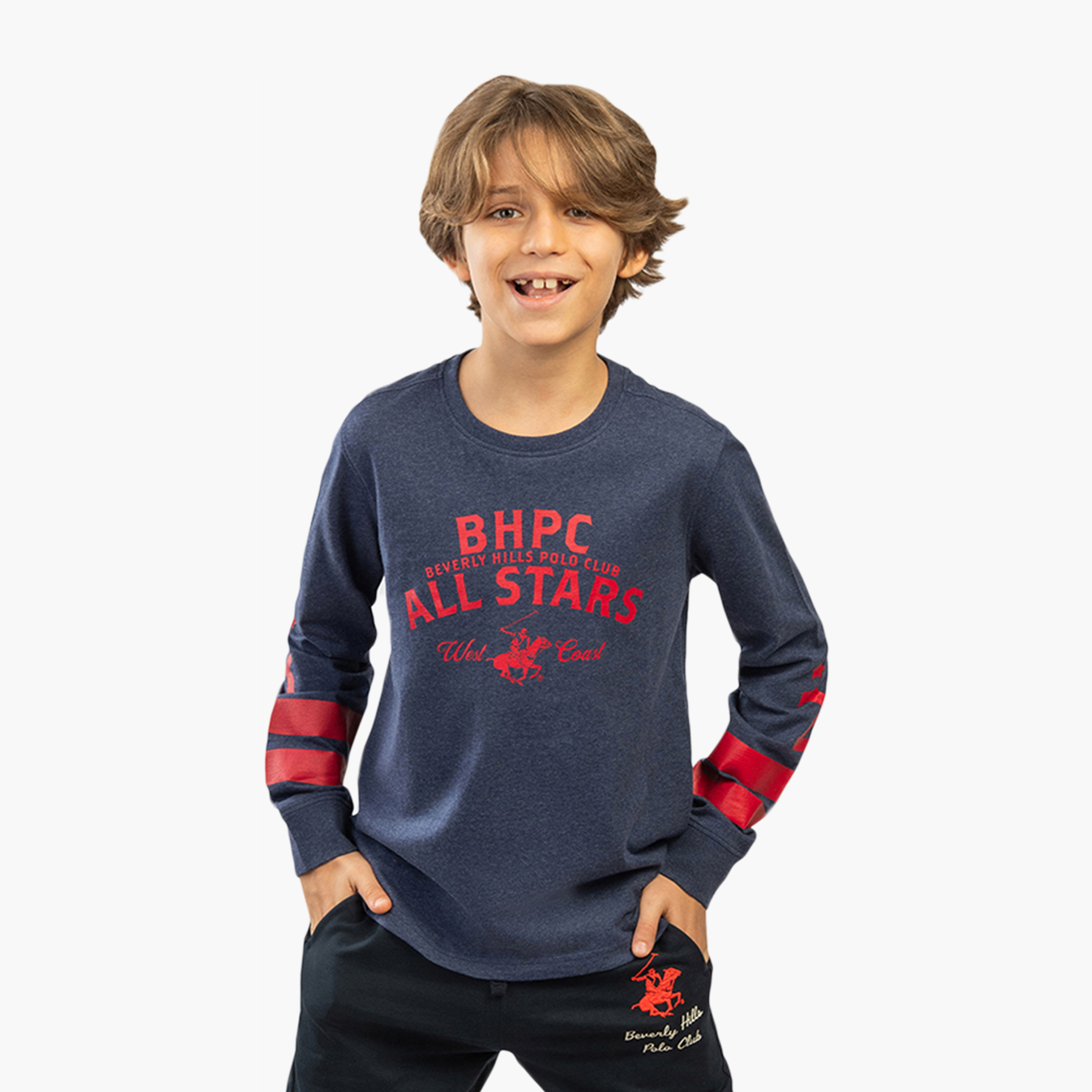 Beverly Hills Polo Club Long Sleeves Cotton Printed Round Neck T-Shirt-boys-clothing-tshirtsandpolos-image-1