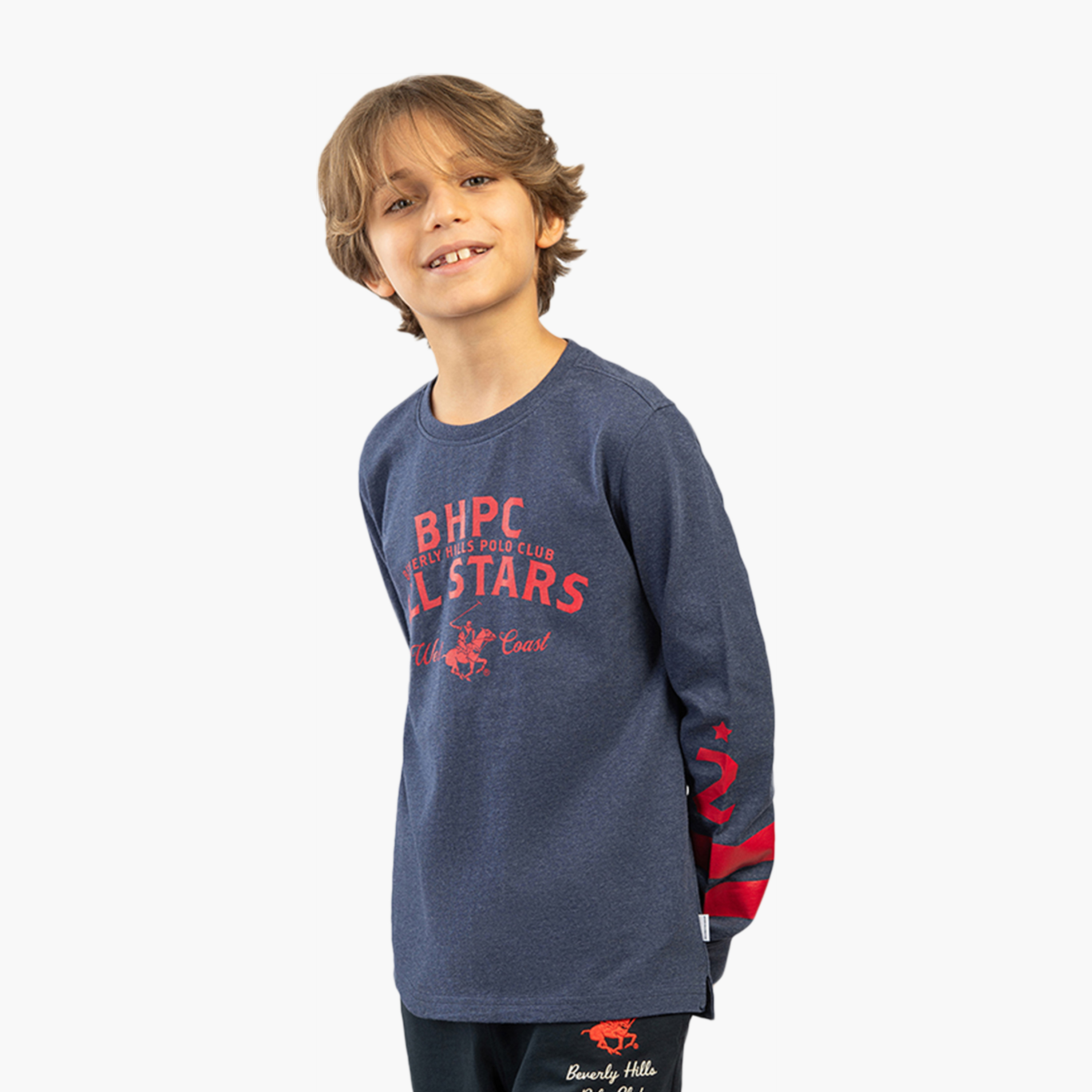 Beverly Hills Polo Club Long Sleeves Cotton Printed Round Neck T-Shirt-boys-clothing-tshirtsandpolos-image-2