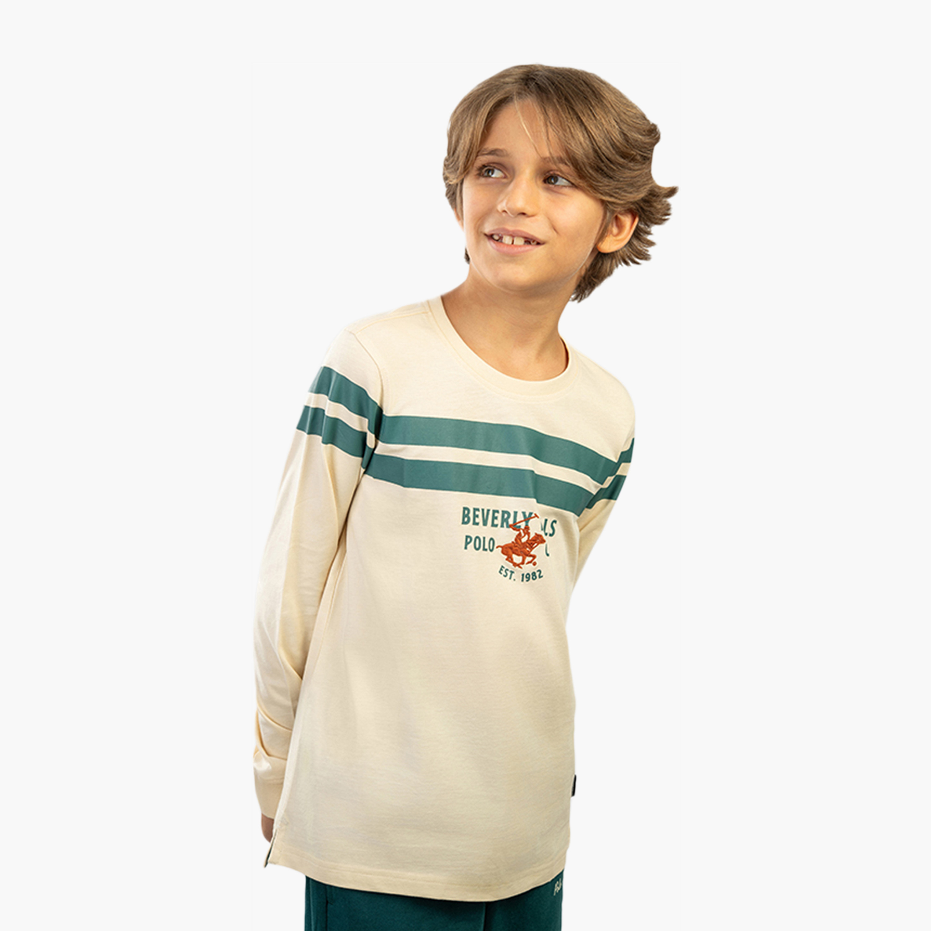 Beverly Hills Polo Club Long Sleeves Cotton Stripes Logo Printed T-Shirt-boys-clothing-tshirtsandpolos-image-3