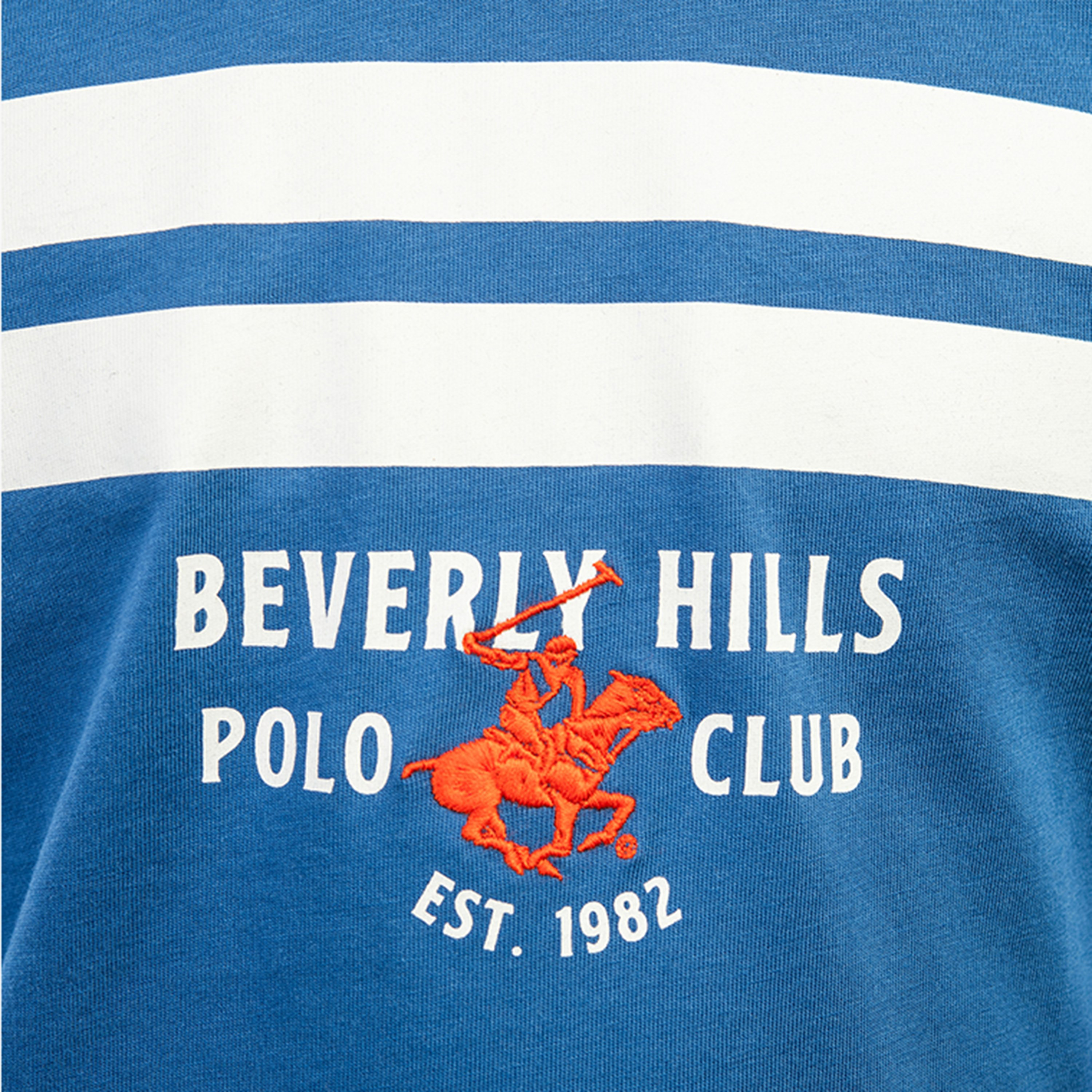تي شيرت قطني بأكمام طويلة وخطوط وشعار مطبوع من بيفرلي هيلز بولو كلوب-boys-clothing-tshirtsandpolos-image-3