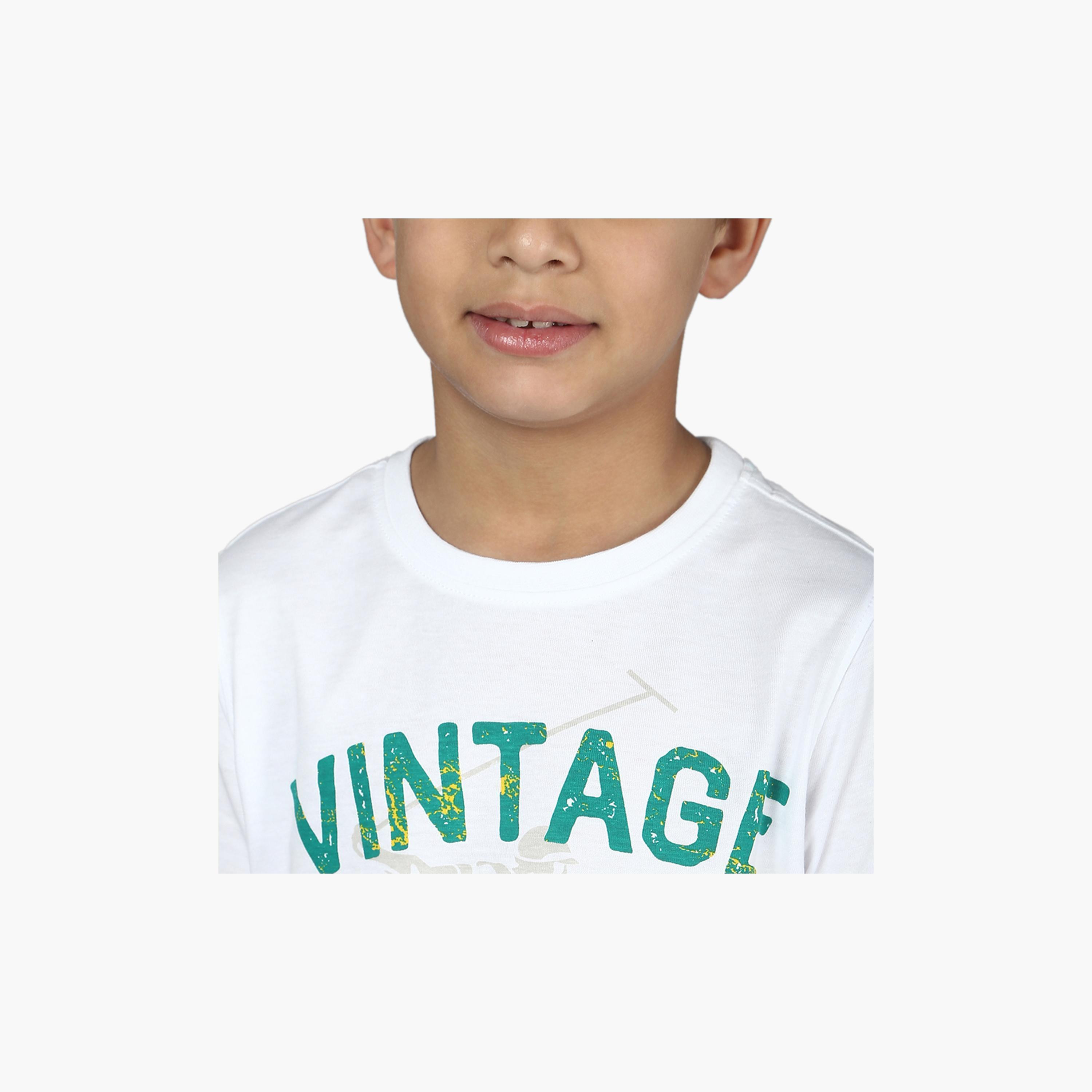 تيشيرت بأكمام قصيرة وياقة مستديرة وطبعات شعار من بيفرلي هيلز بولو كلوب-boys-clothing-tshirtsandpolos-image-7