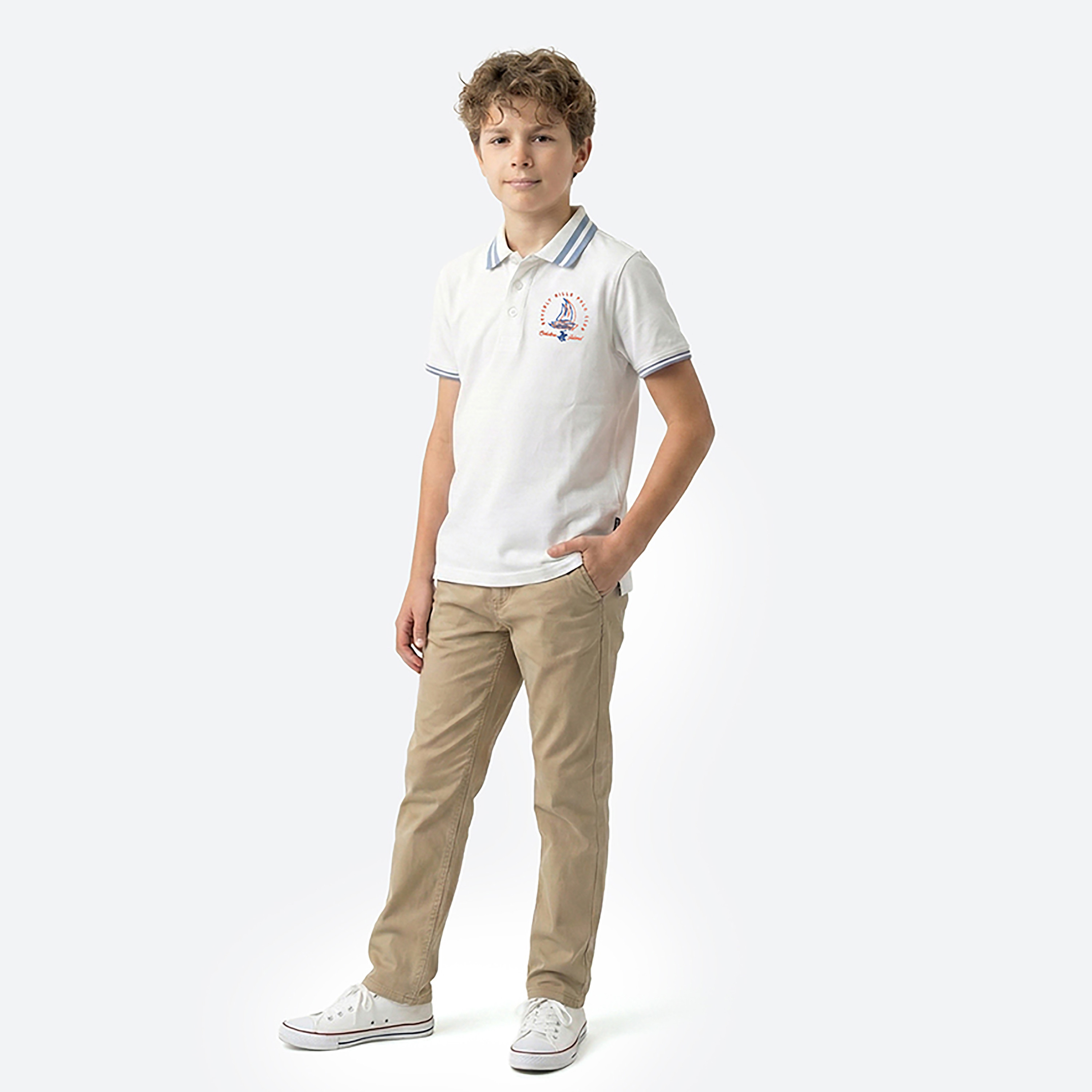 Beverly Hills Polo Club Collared Printed Short Sleeves T-Shirt-baby-boys-clothing-tshirtsandpolos-image-2