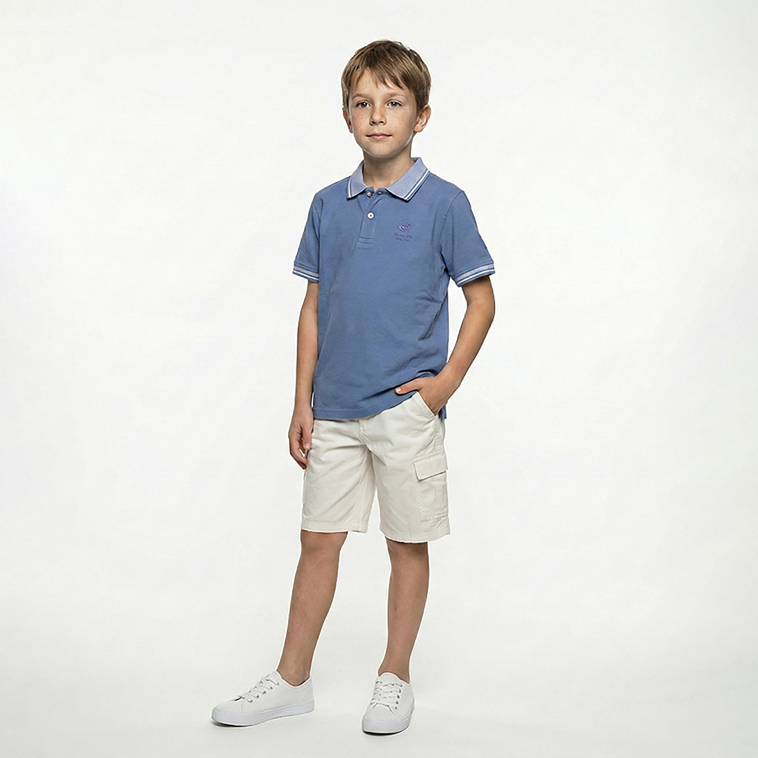 Beverly Hills Polo Club Collared Solid Short Sleeves T-Shirt-baby-boys-clothing-tshirtsandpolos-image-2