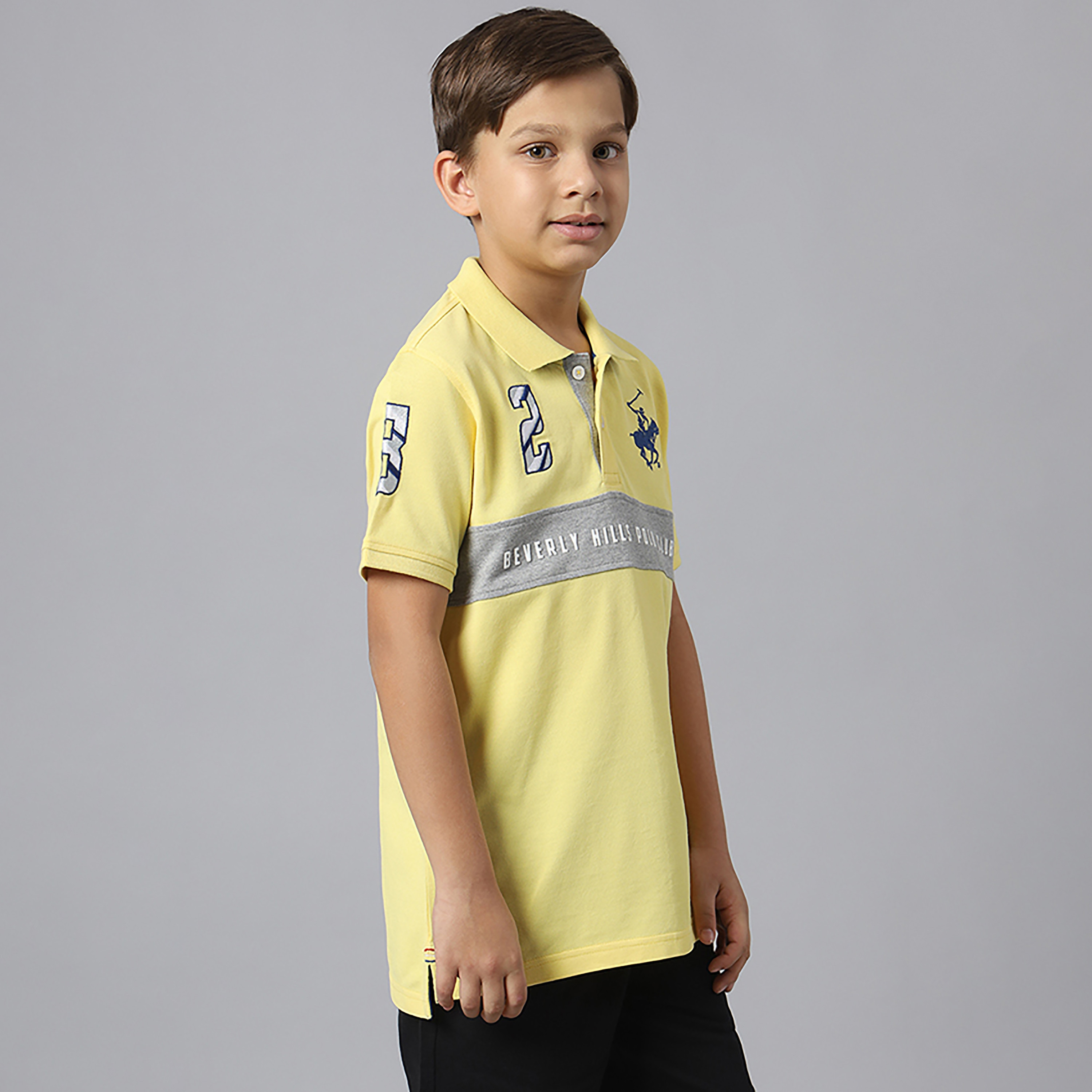 Beverly Hills Polo Club Logo Detailed Short Sleeves Colour Blocked Polo-boys-clothing-tshirtsandpolos-image-7