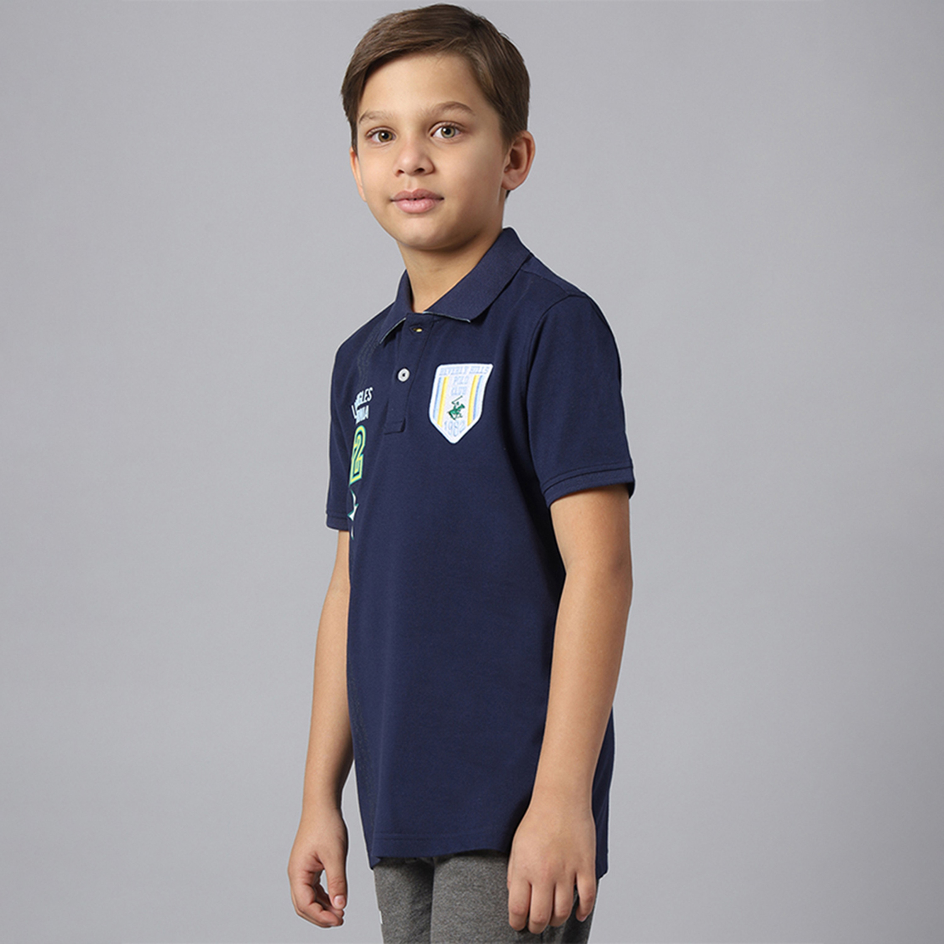 تيشيرت بولو بتطريز شعار وأكمام قصيرة من بيفرلي هيلز بولو كلوب-boys-clothing-tshirtsandpolos-image-6