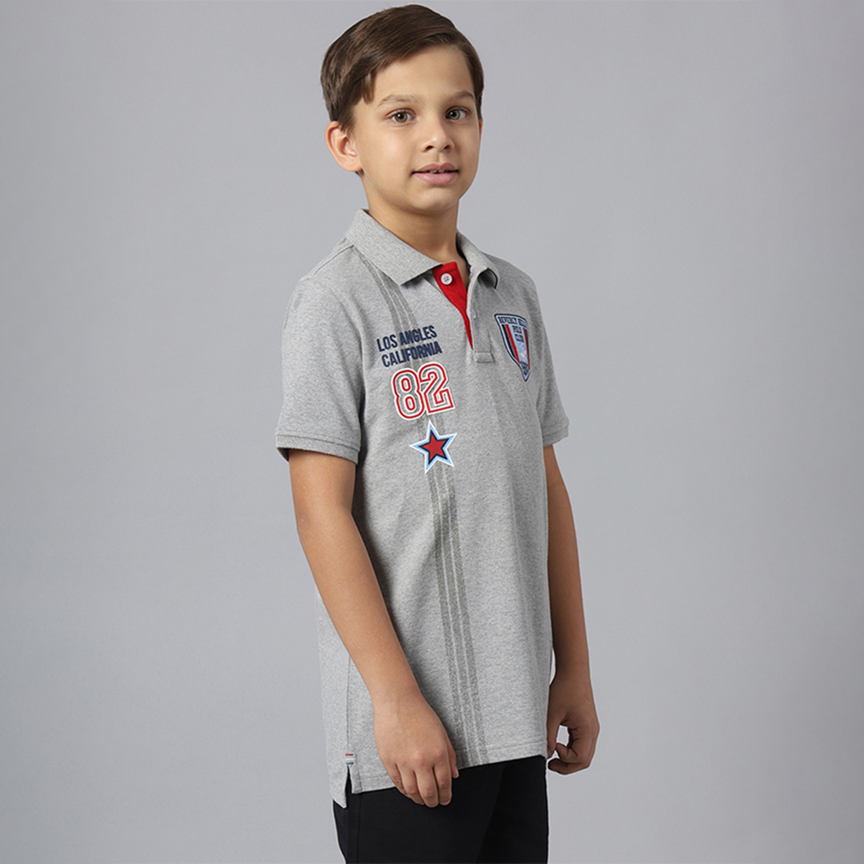 تيشيرت بولو بتطريز شعار وأكمام قصيرة من بيفرلي هيلز بولو كلوب-boys-clothing-tshirtsandpolos-image-3