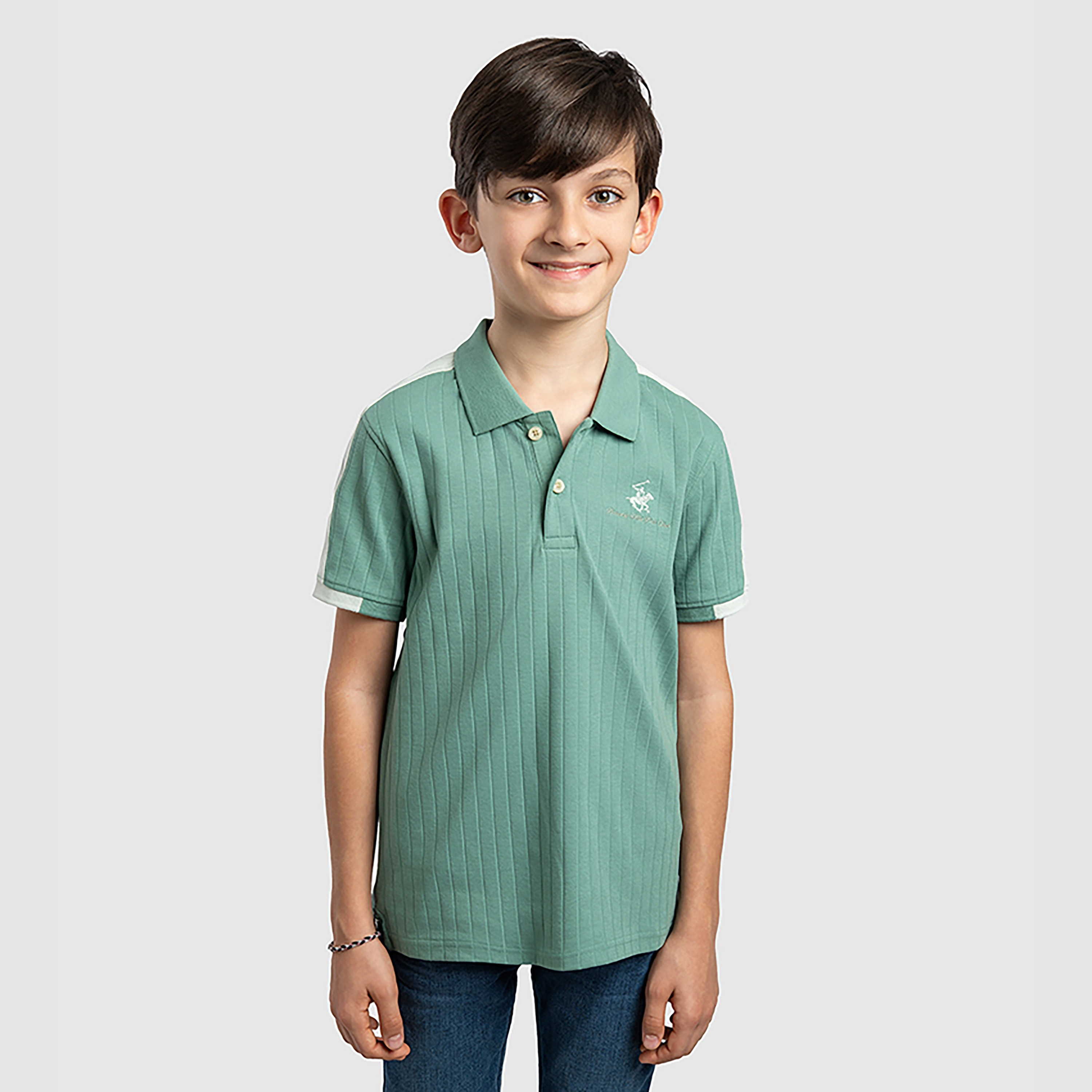 تي شيرت مخطط بأكمام قصيرة  من بيفرلي هيلز بولو كلوب-boys-clothing-tshirtsandpolos-image-1
