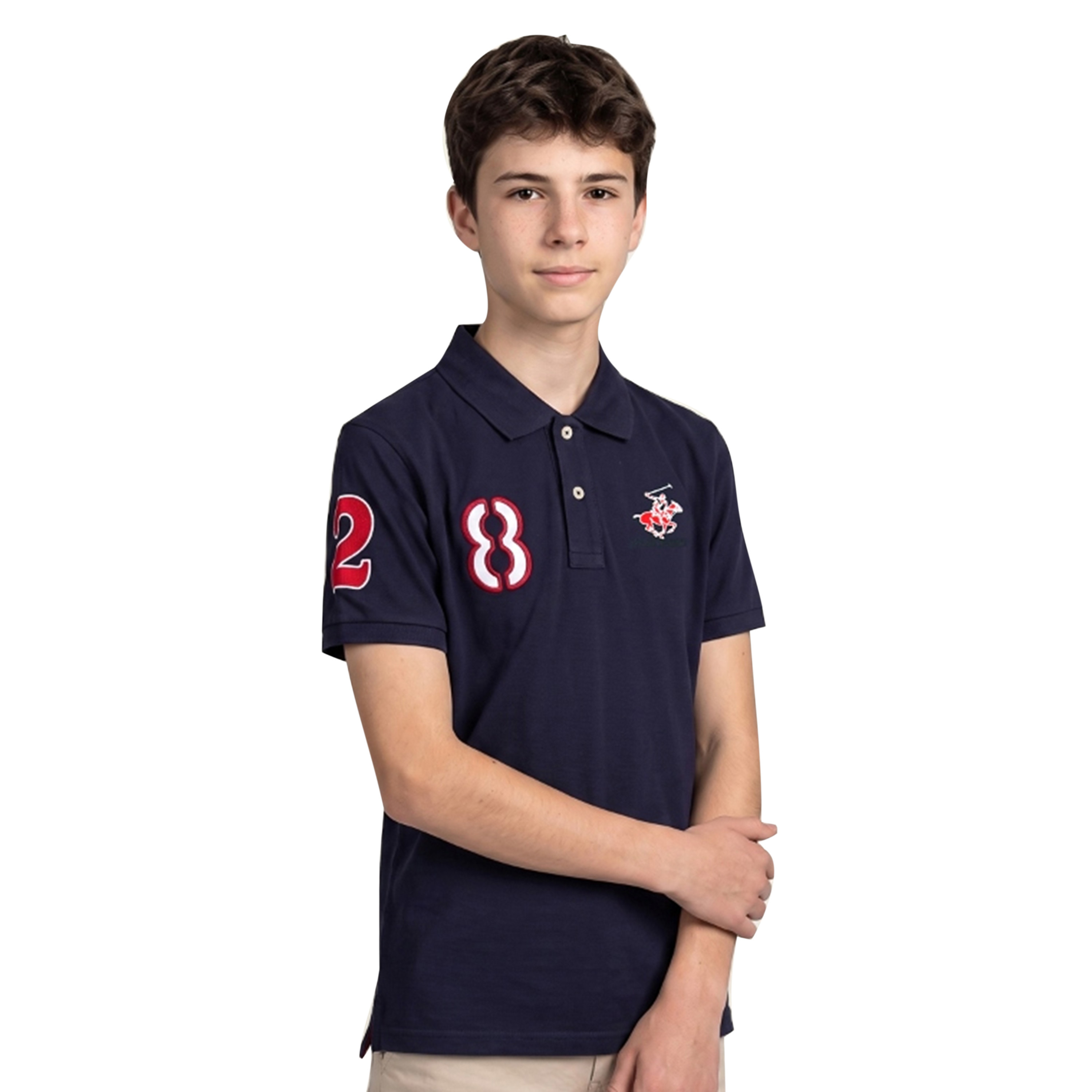 تيشيرت بولو بأكمام قصيرة ومطرز من بيفرلي هيلز بولو كلوب-boys-clothing-tshirtsandpolos-image-1