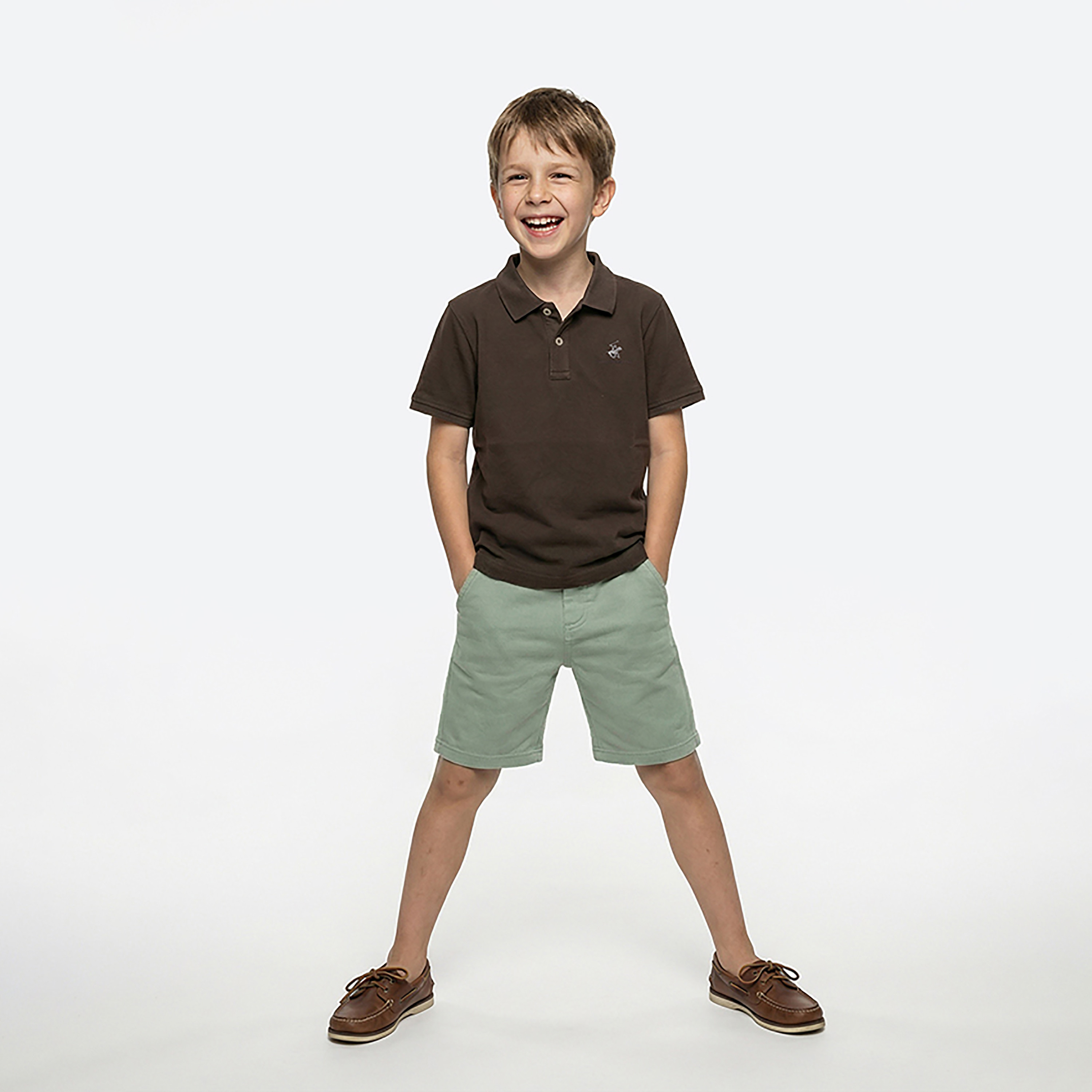 تيشيرت سادة بياقة وأكمام قصيرة من بيفرلي هيلز بولو كلوب-baby-boys-clothing-tshirtsandpolos-image-2