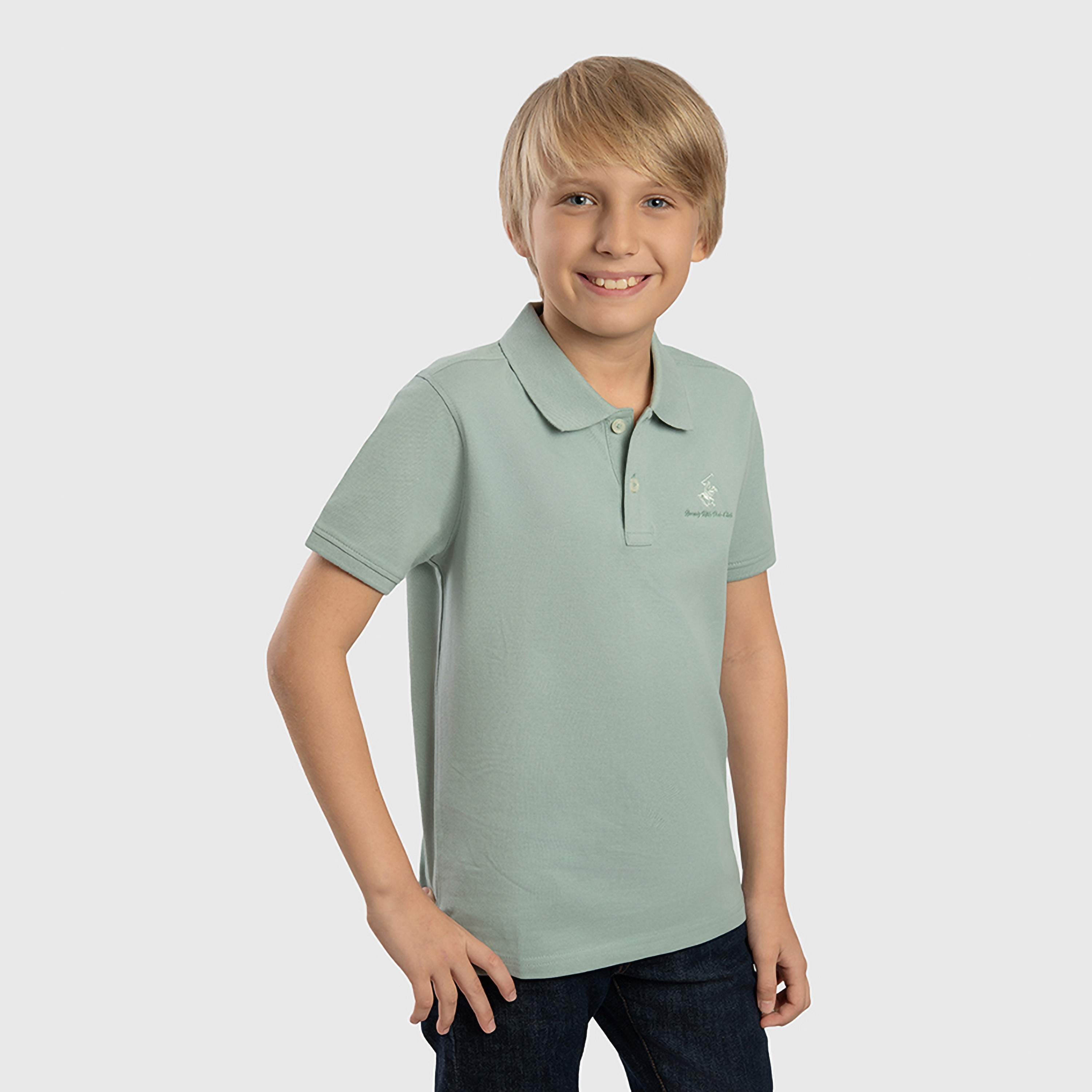 تي شيرت سادة بأكمام قصيرة  من بيفرلي هيلز بولو كلوب-boys-clothing-tshirtsandpolos-image-2