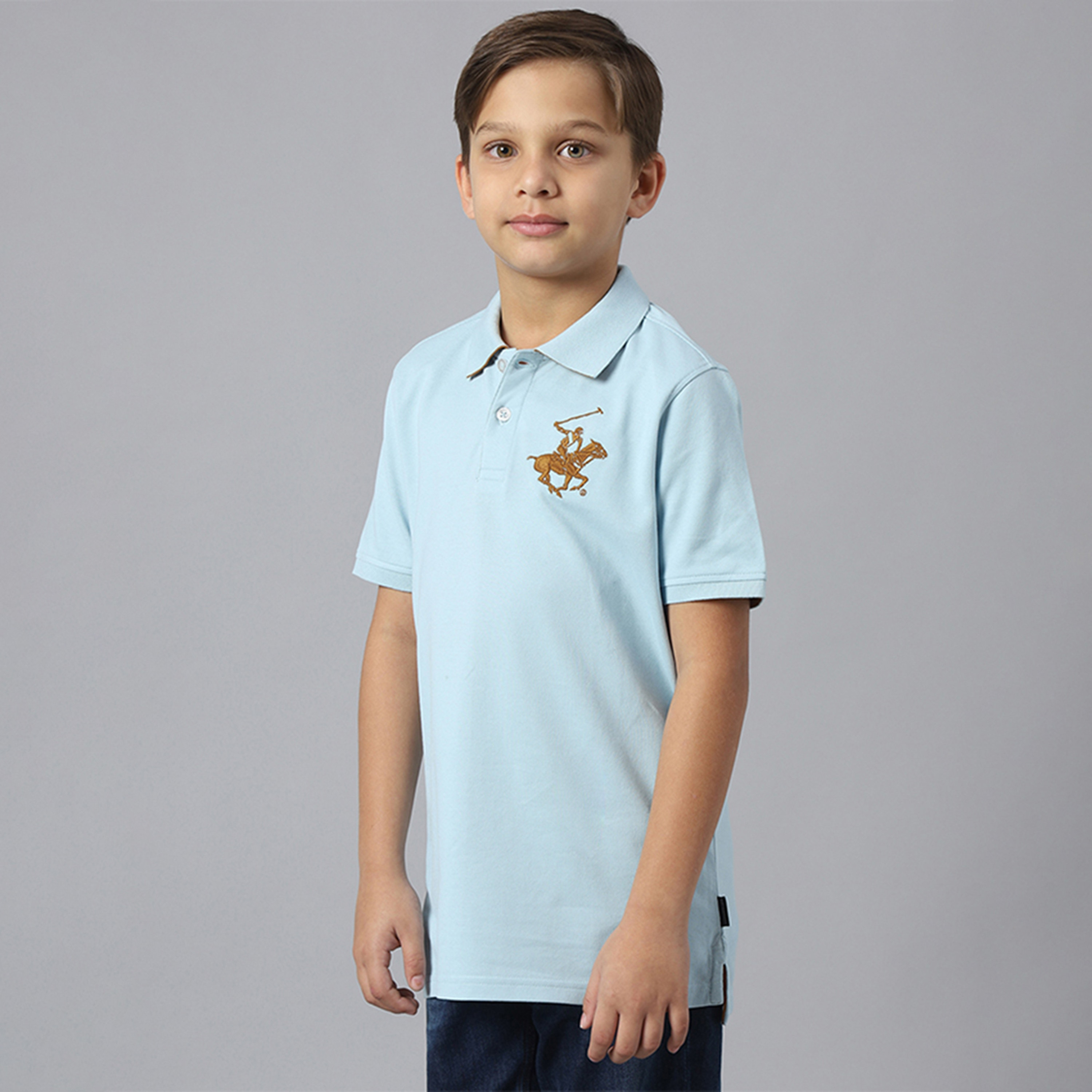 تيشيرت بولو بتطريز شعار وأكمام قصيرة من بيفرلي هيلز بولو كلوب-boys-clothing-tshirtsandpolos-image-2