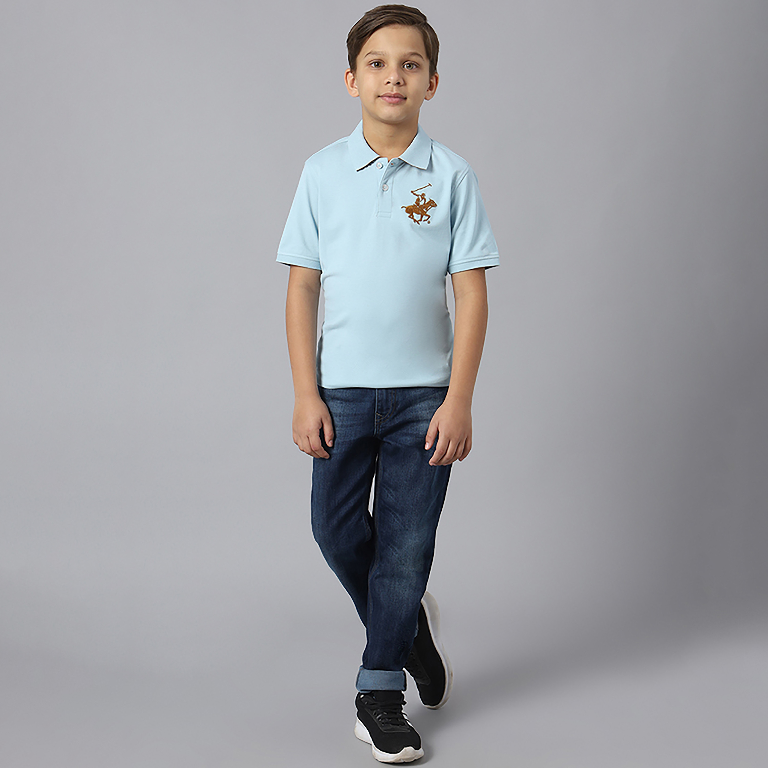 تيشيرت بولو بتطريز شعار وأكمام قصيرة من بيفرلي هيلز بولو كلوب-boys-clothing-tshirtsandpolos-image-5
