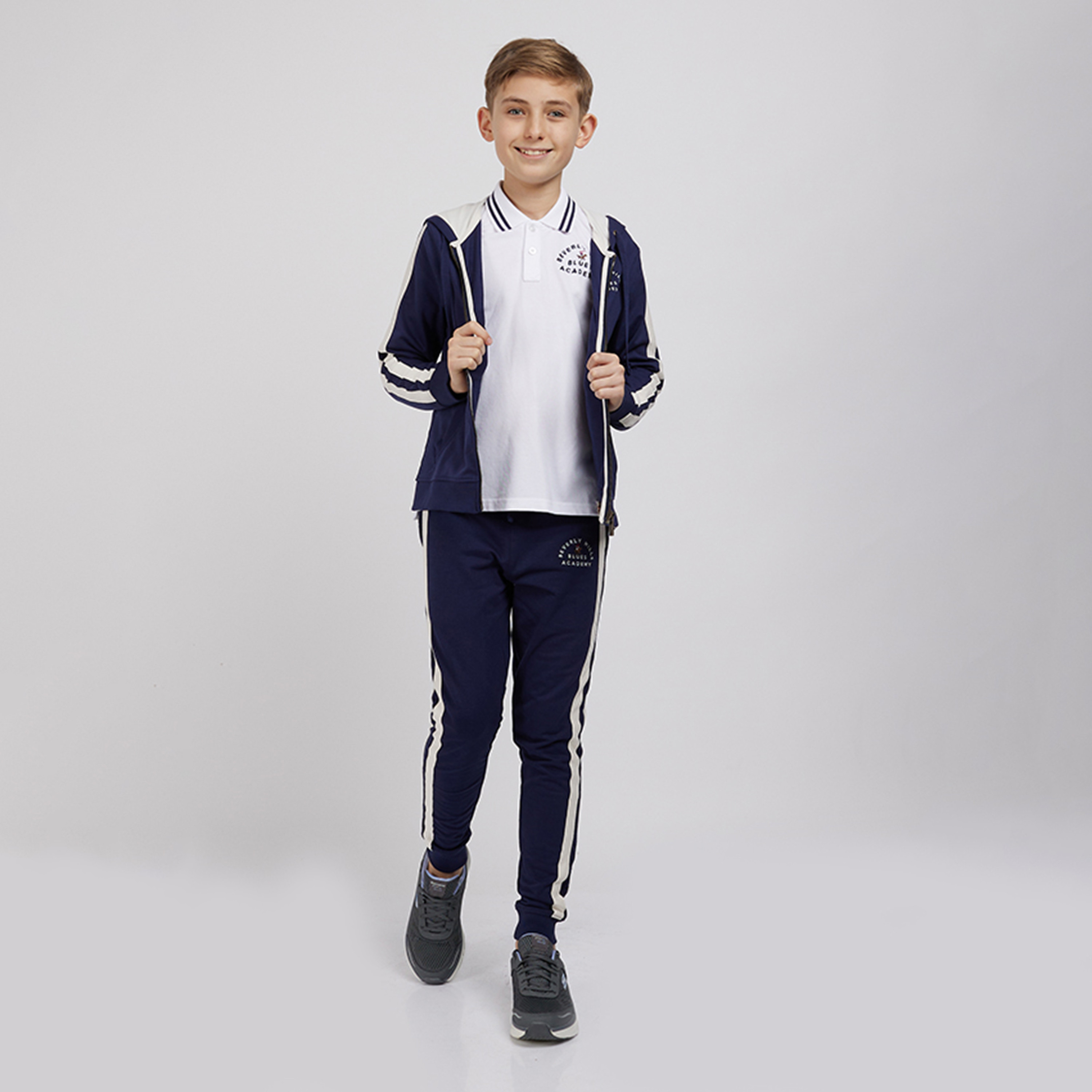 تيشيرت بياقة بولو سادة من القطن من بيفرلي هيلز بولو كلوب-boys-clothing-tshirtsandpolos-image-2