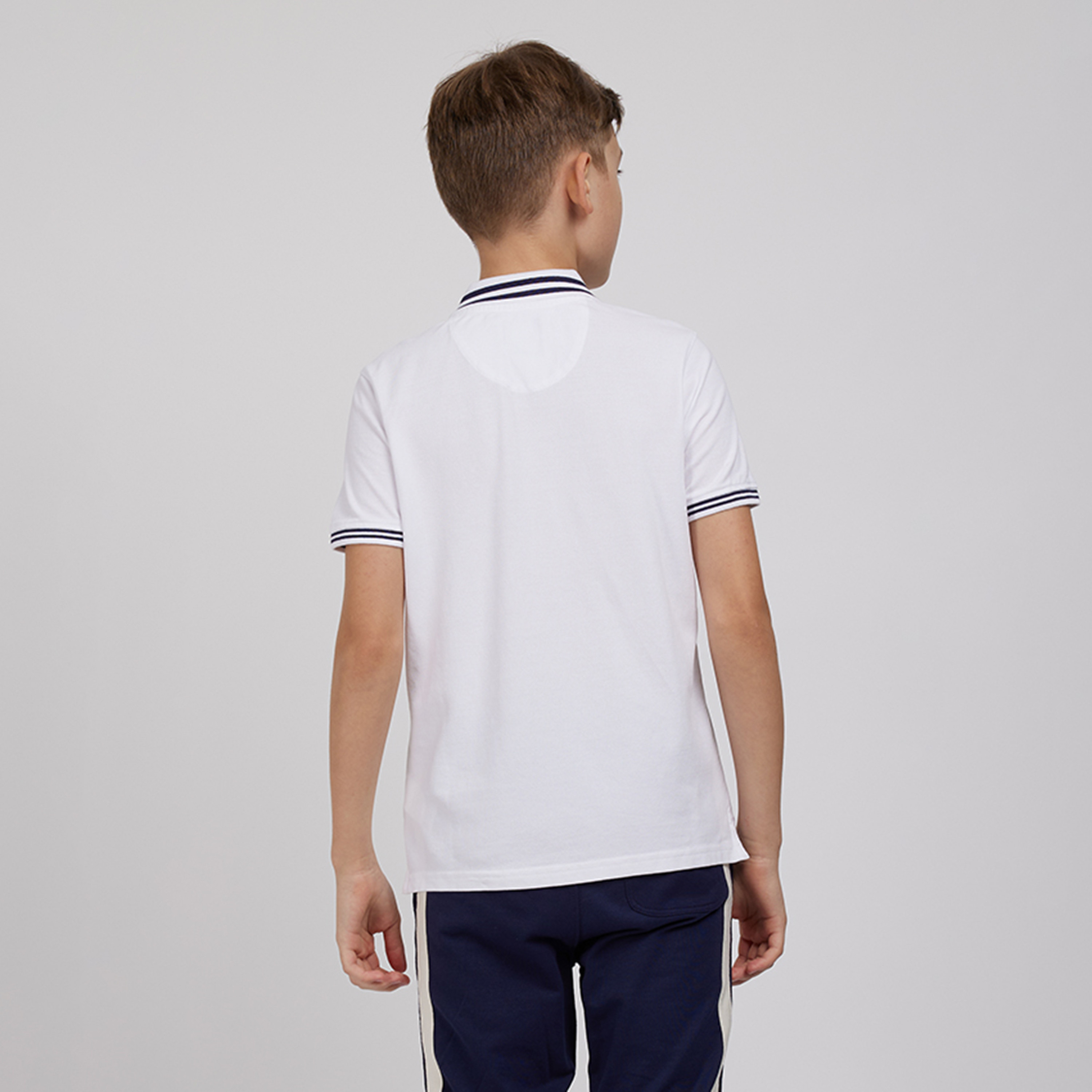 تيشيرت بياقة بولو سادة من القطن من بيفرلي هيلز بولو كلوب-boys-clothing-tshirtsandpolos-image-4