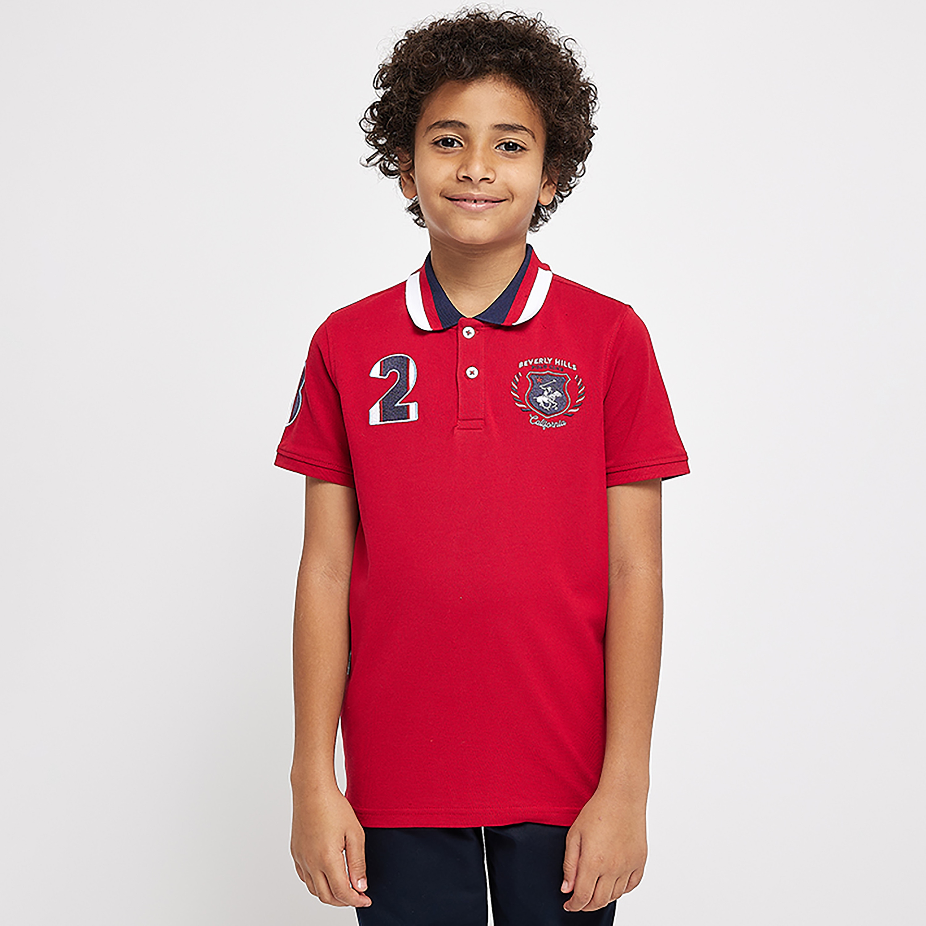 Buy Beverly Hills Polo Club Embroidered Short Sleeves Polo T Shirt Online Babyshop Kuwait