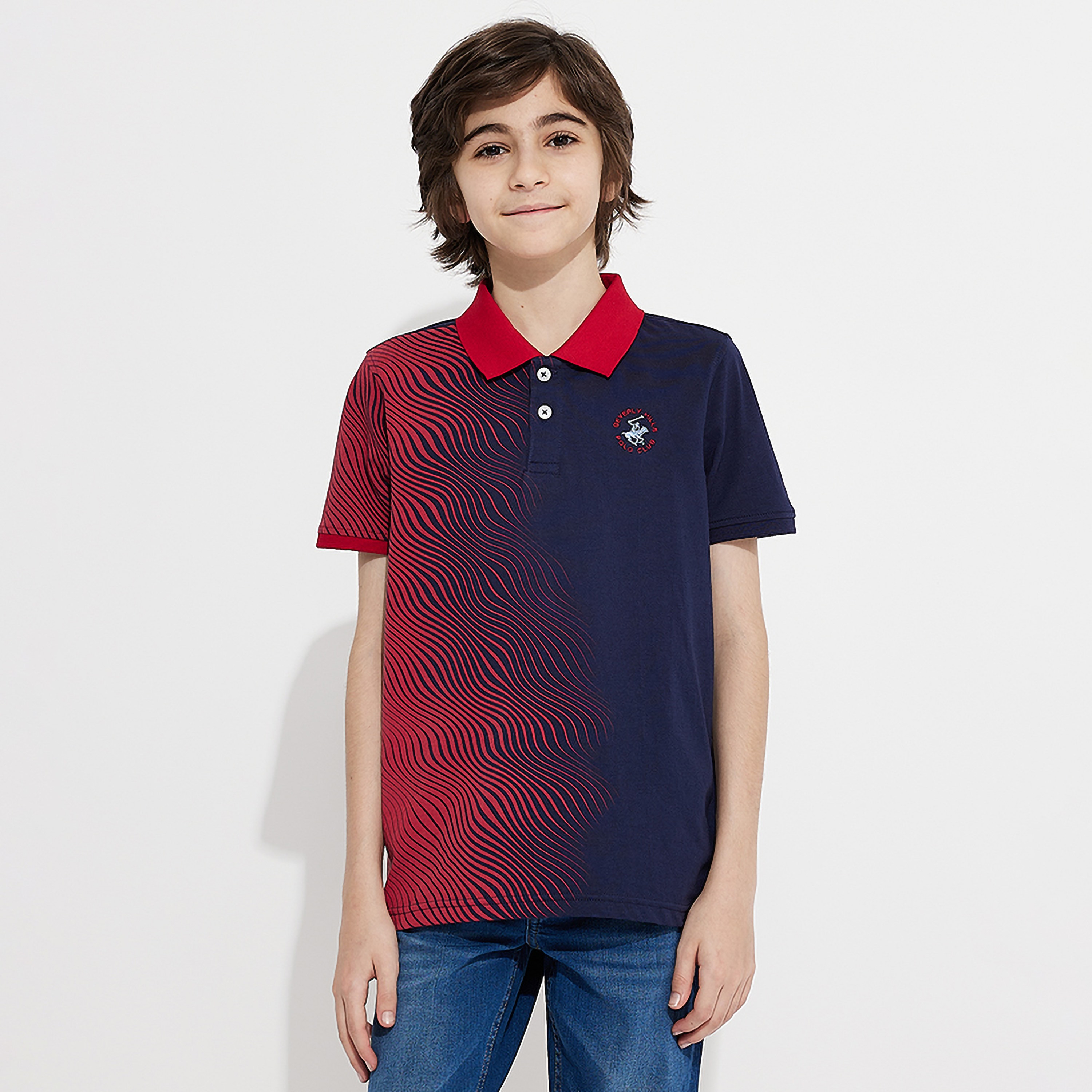Beverly Hills Polo Club Printed Short Sleeves Polo T-Shirt-boys-clothing-tshirtsandpolos-image-1