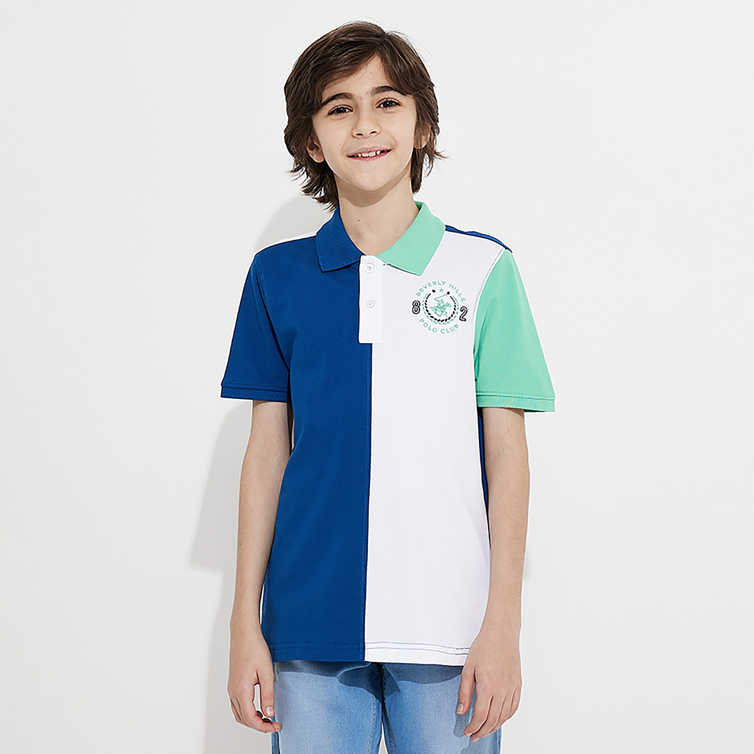 تيشيرت بولو ملون بأكمام قصيرة من بيفرلي هيلز بولو كلوب-boys-clothing-tshirtsandpolos-image-1