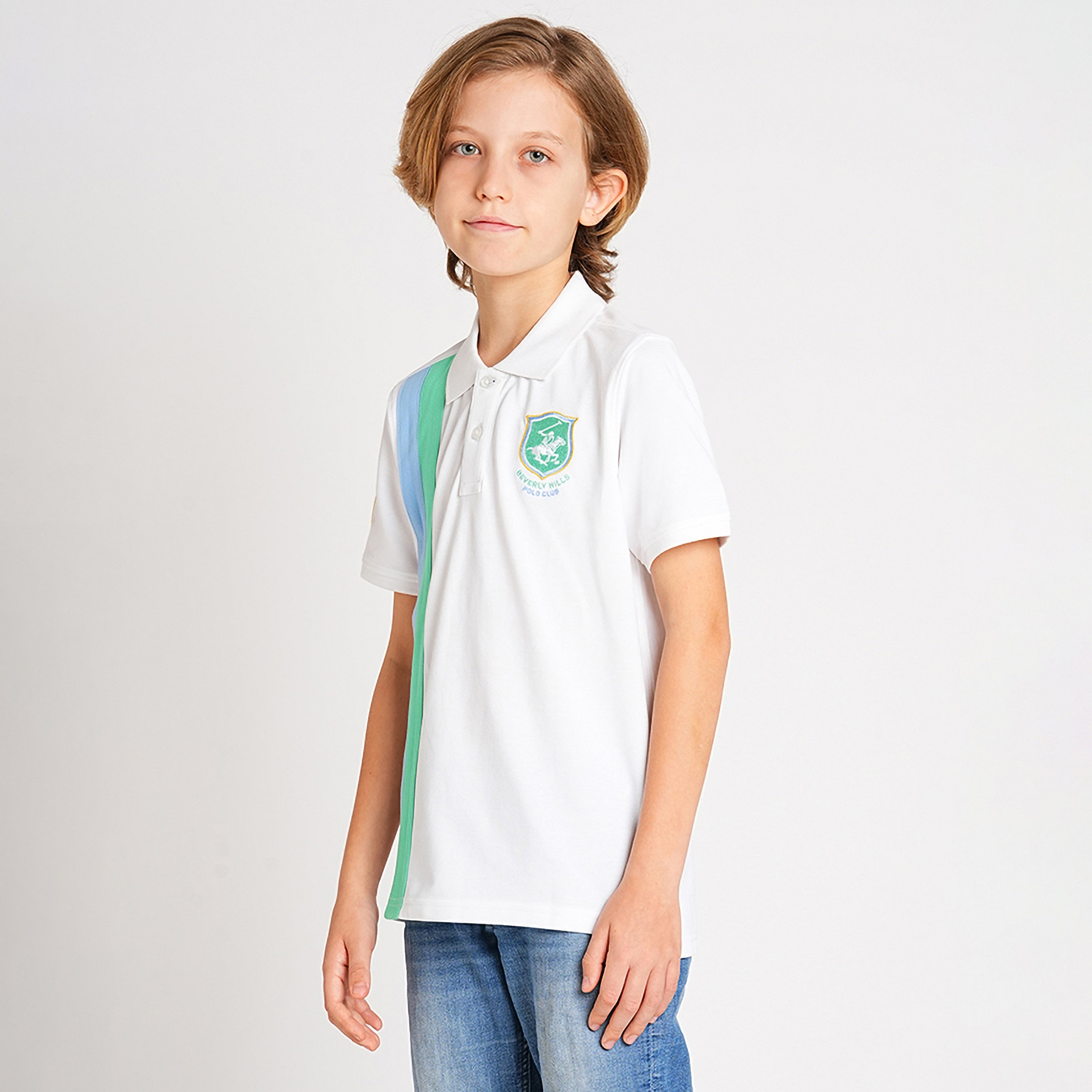 تي شيرت بولو مخطط بأكمام قصيرة من بيفرلي هيلز بولو كلوب-boys-clothing-tshirtsandpolos-image-2