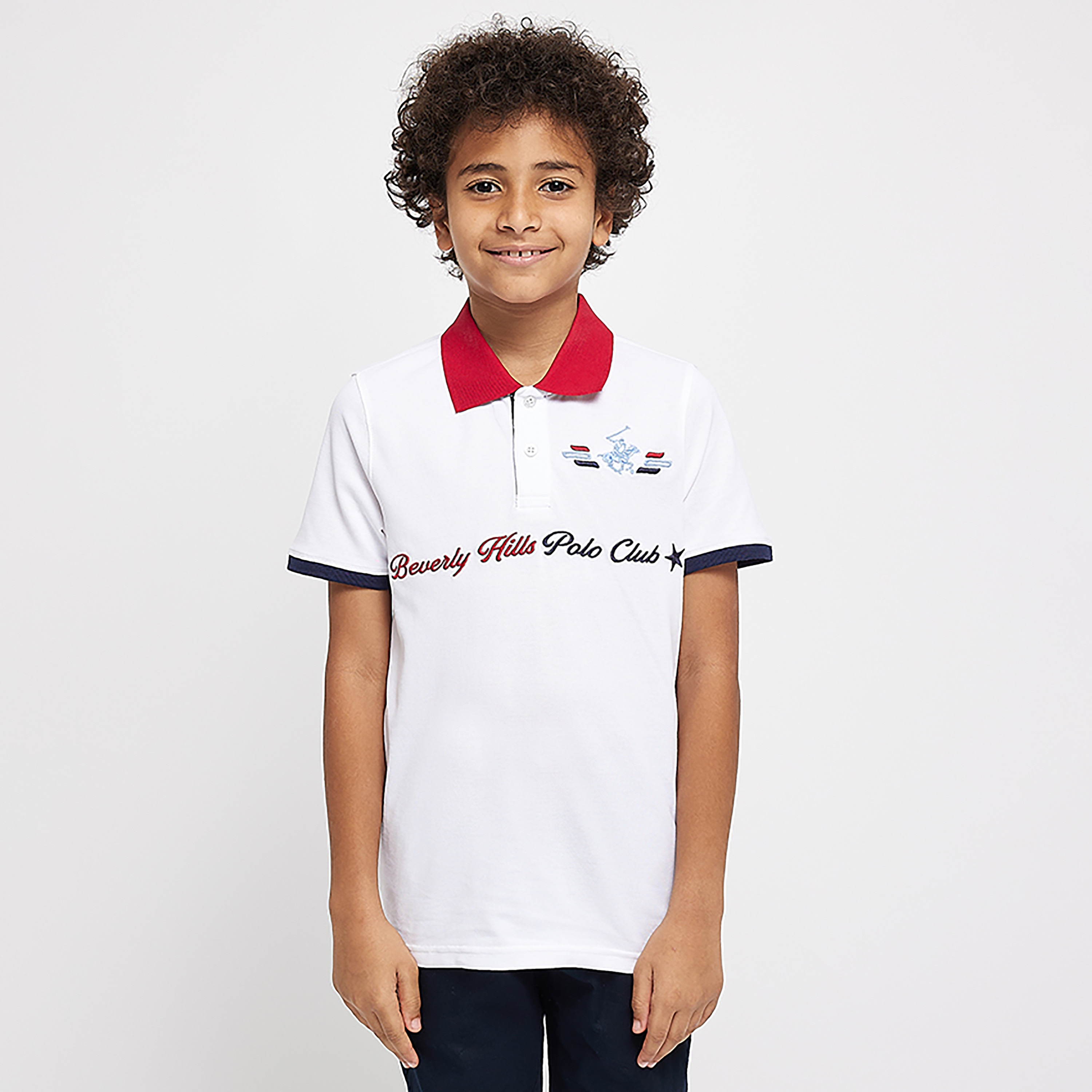 تيشيرت بولو مطرز بأكمام قصيرة من بيفرلي هيلز بولو كلوب-boys-clothing-tshirtsandpolos-image-1