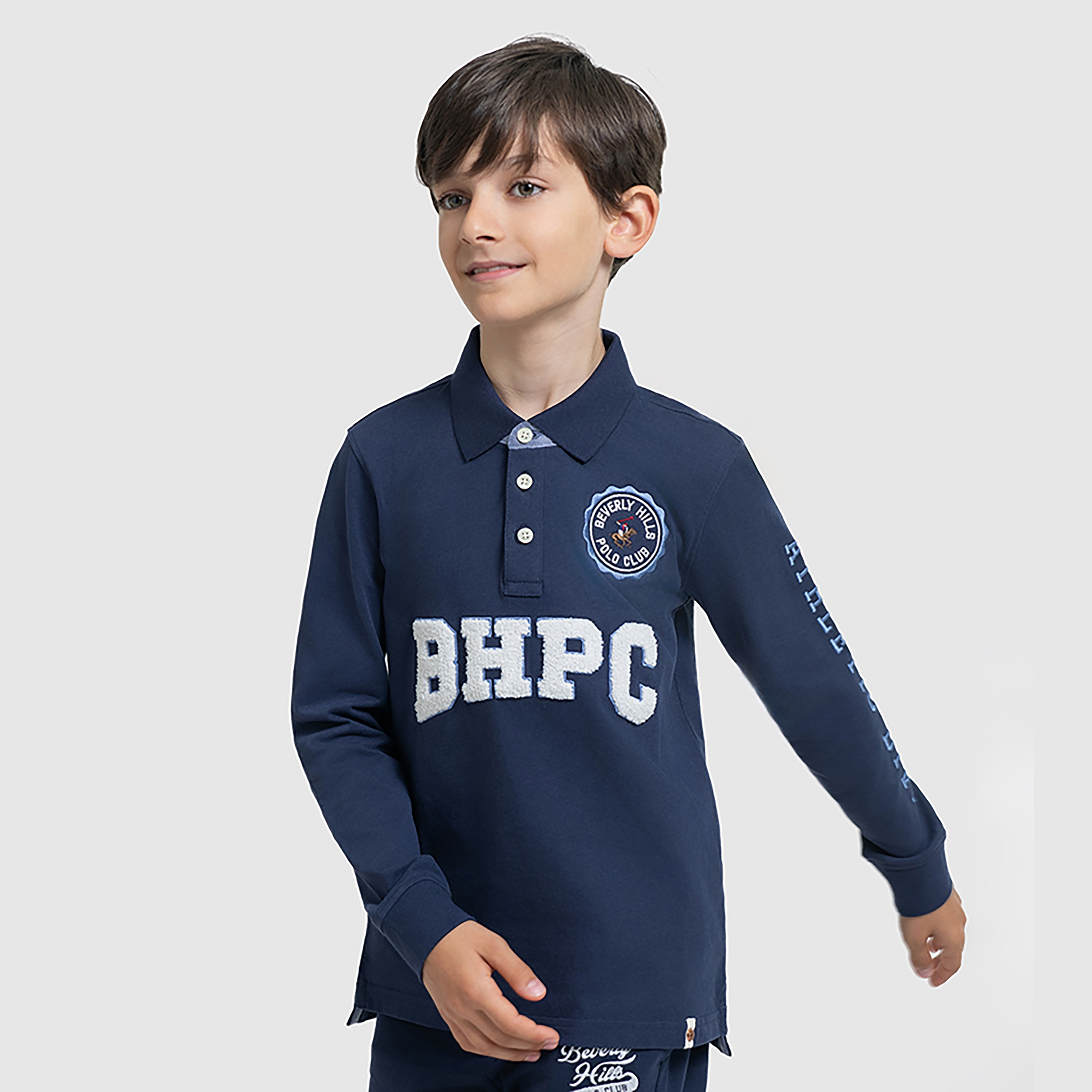 تي شيرت بأكمام طويلة مطرز من بيفرلي هيلز بولو كلوب-boys-clothing-tshirtsandpolos-image-1