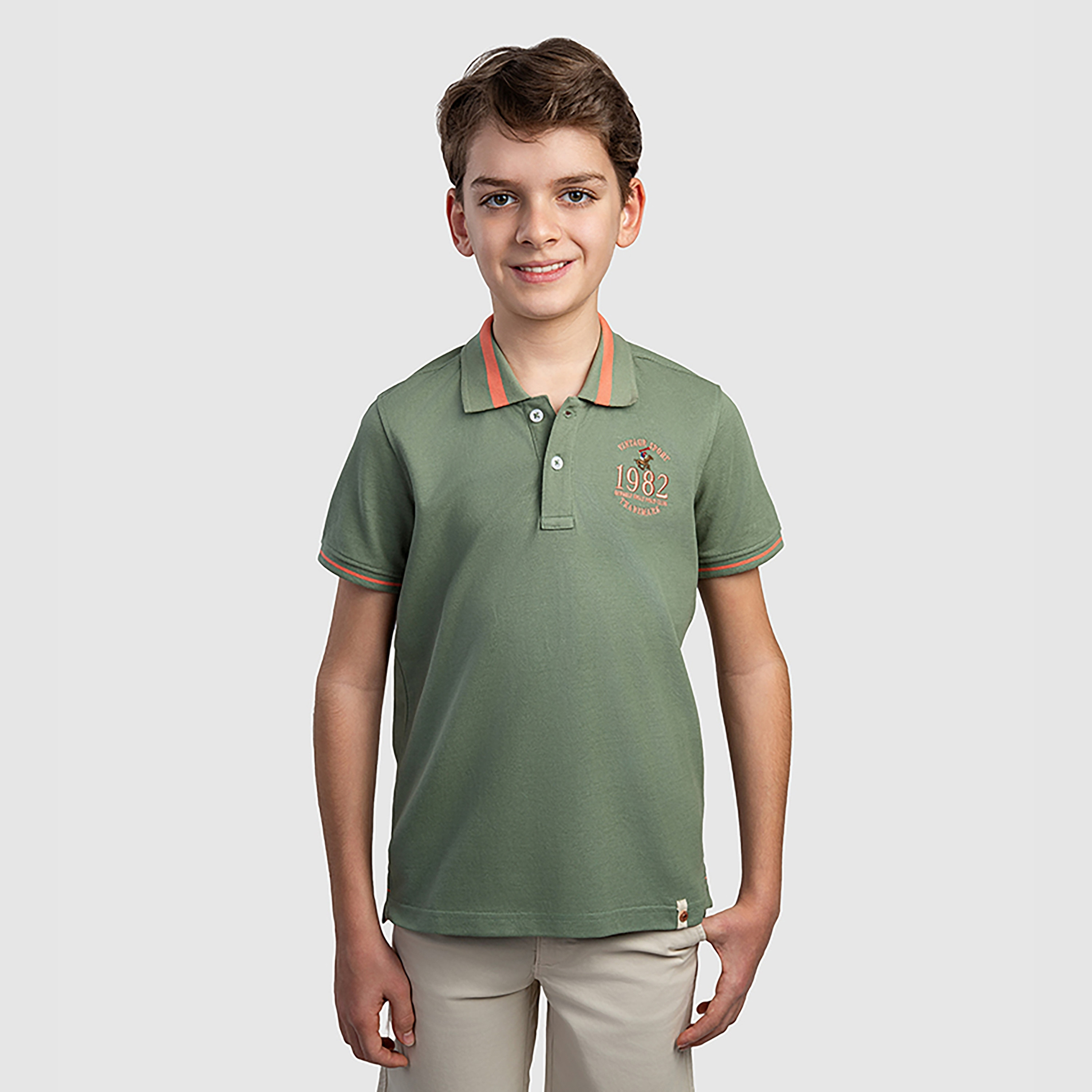تي شيرت سادة بأكمام قصيرة  من بيفرلي هيلز بولو كلوب-boys-clothing-tshirtsandpolos-image-1