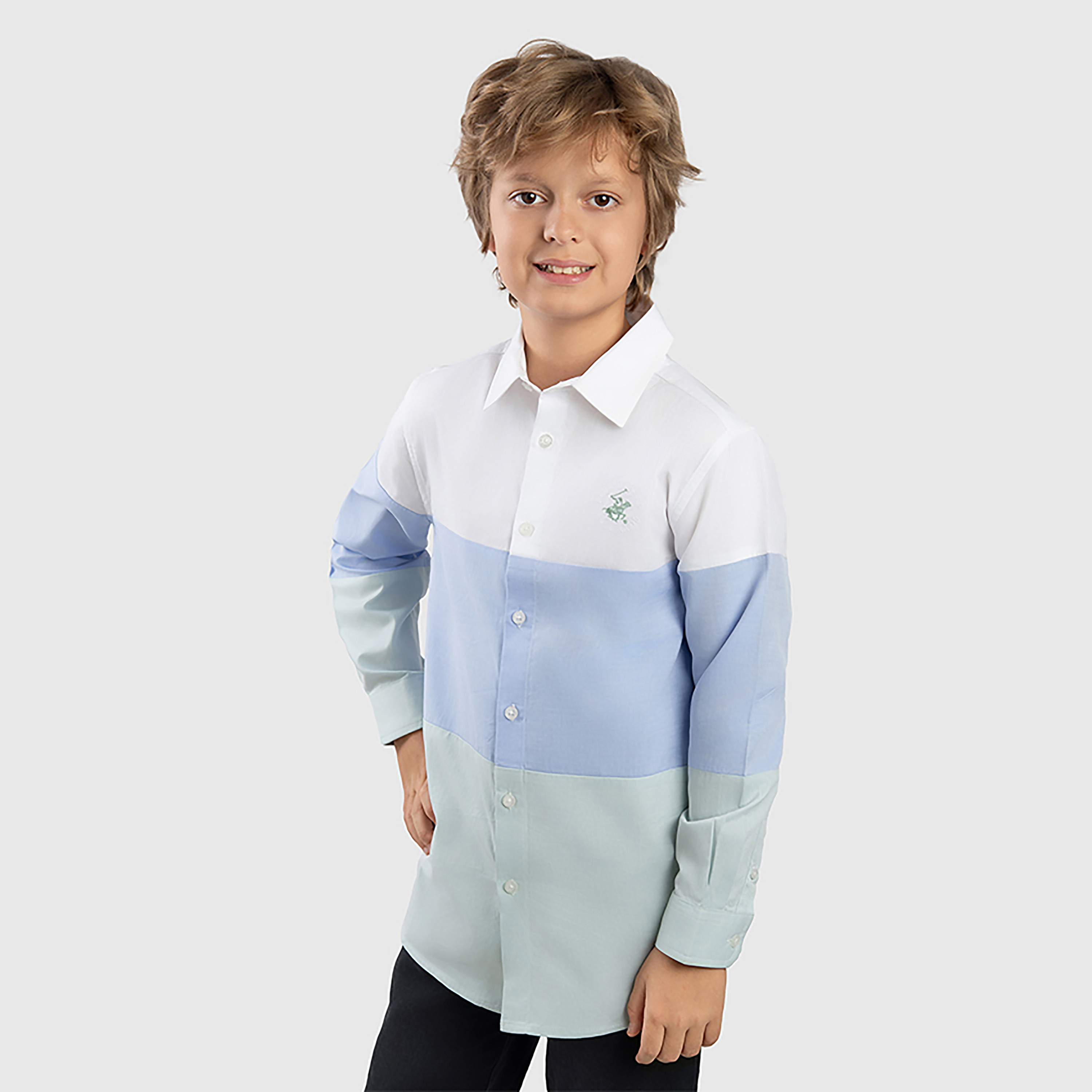 Beverly Hills Polo Club Colour Block Long Sleeves Shirt-boys-clothing-shirts-image-2