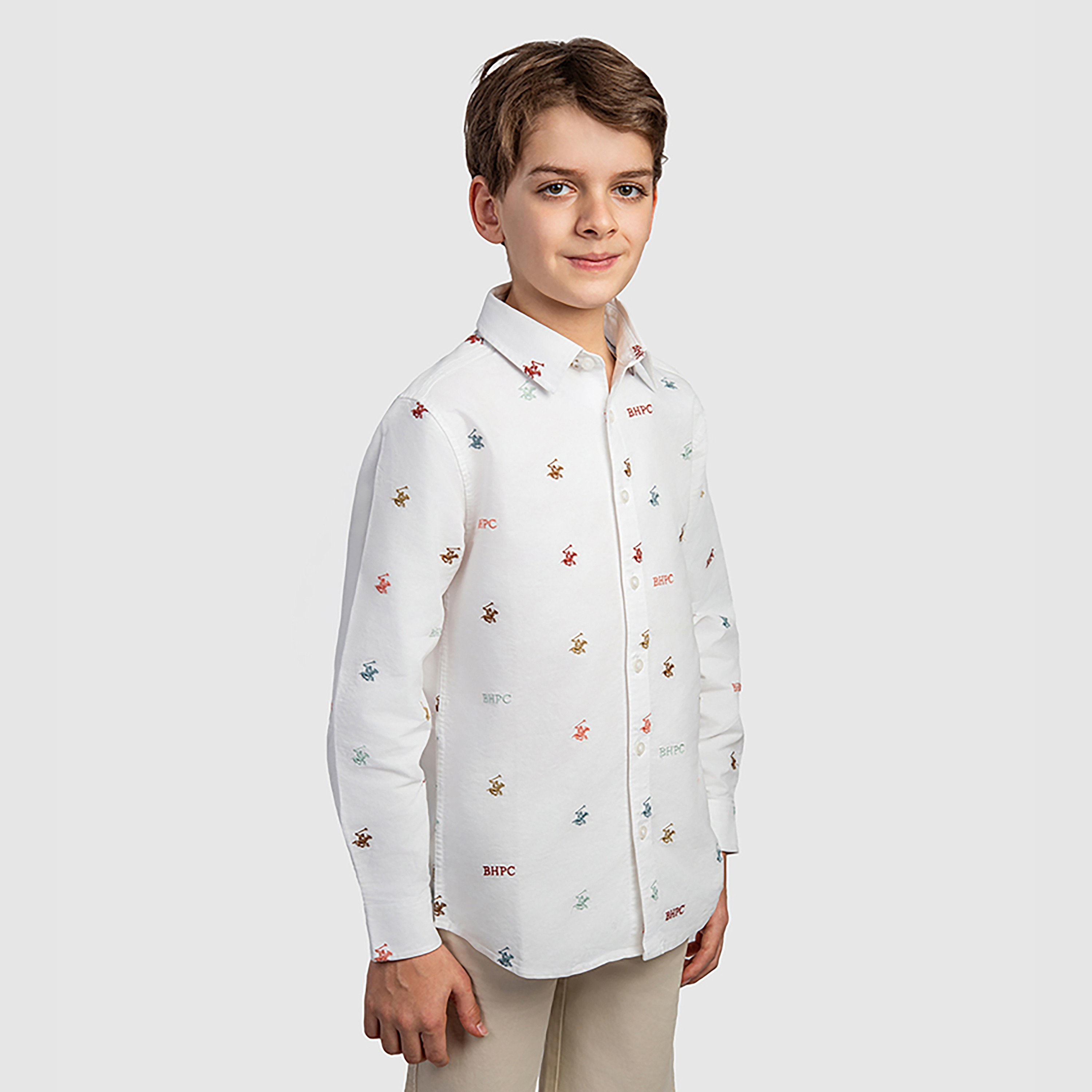 Beverly Hills Polo Club Printed Long Sleeves Shirt-boys-clothing-shirts-image-2