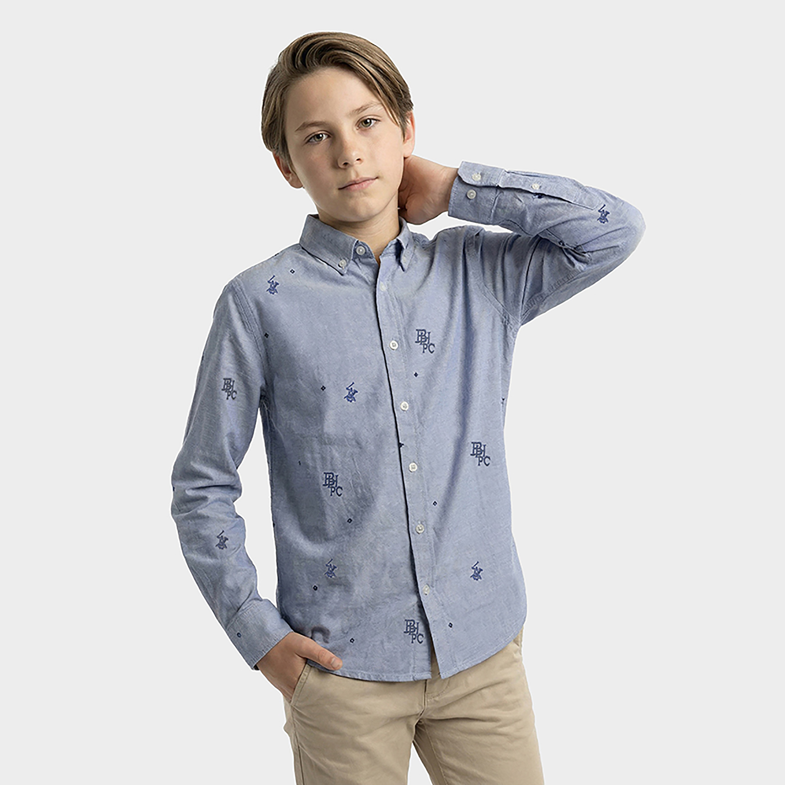 قميص مطبوع بأكمام طويلة من بيفرلي هيلز بولو كلوب-baby-boys-clothing-tshirtsandpolos-image-1