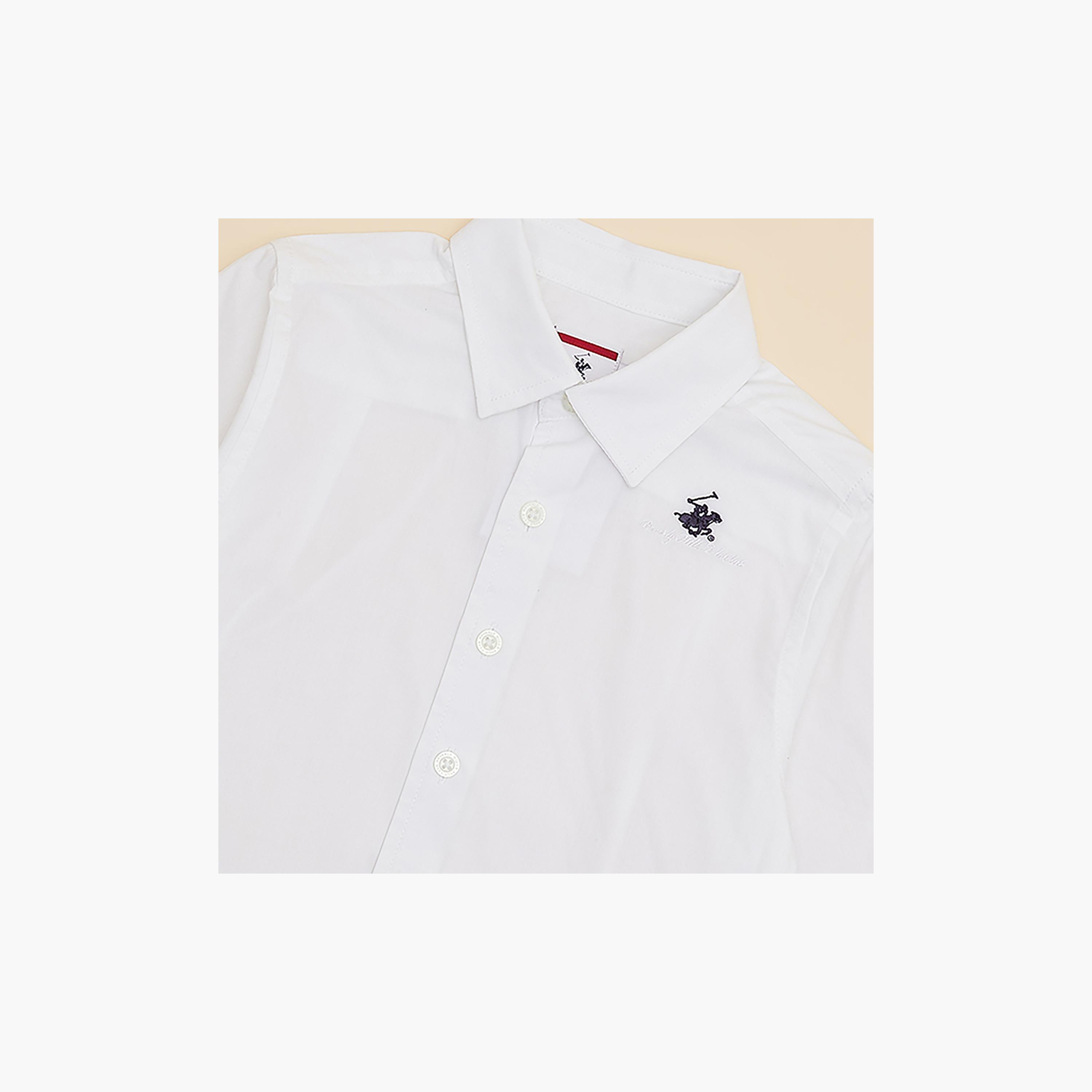 Beverly Hills Polo Club Logo Embroidered Long Sleeves Shirt-boys-clothing-shirts-image-3