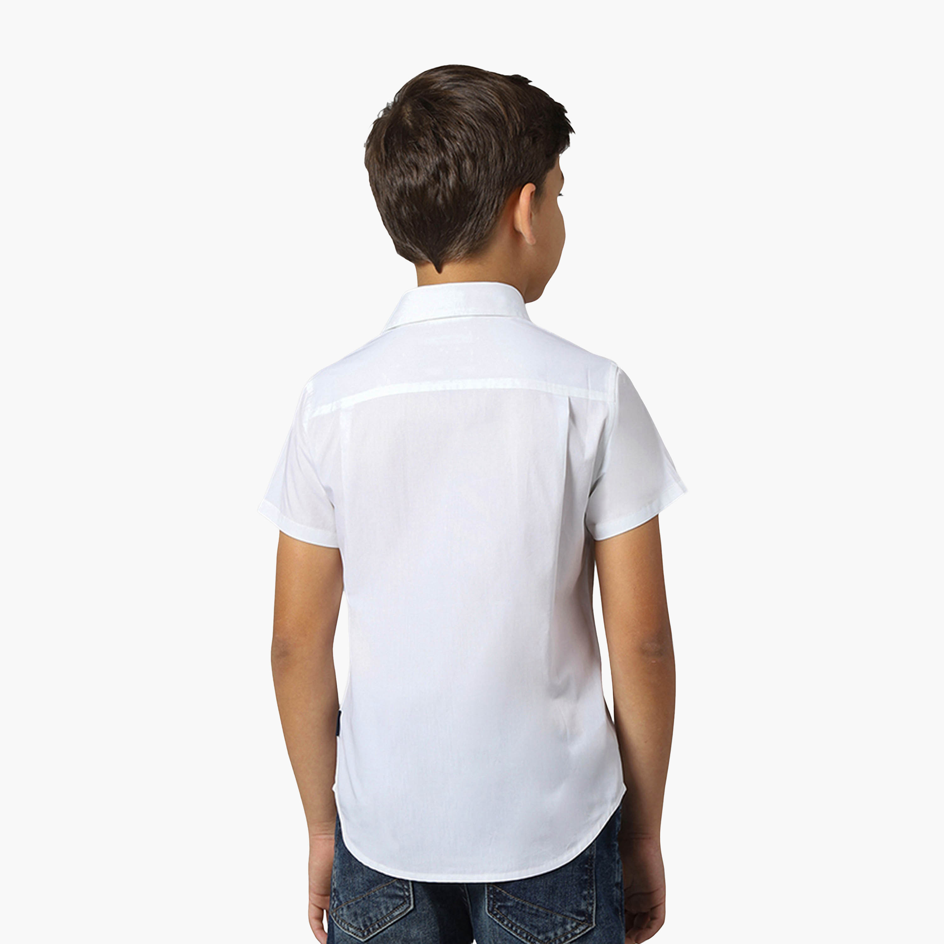 Beverly Hills Polo Club Cotton Solid Neck Shirt-boys-clothing-shirts-image-4