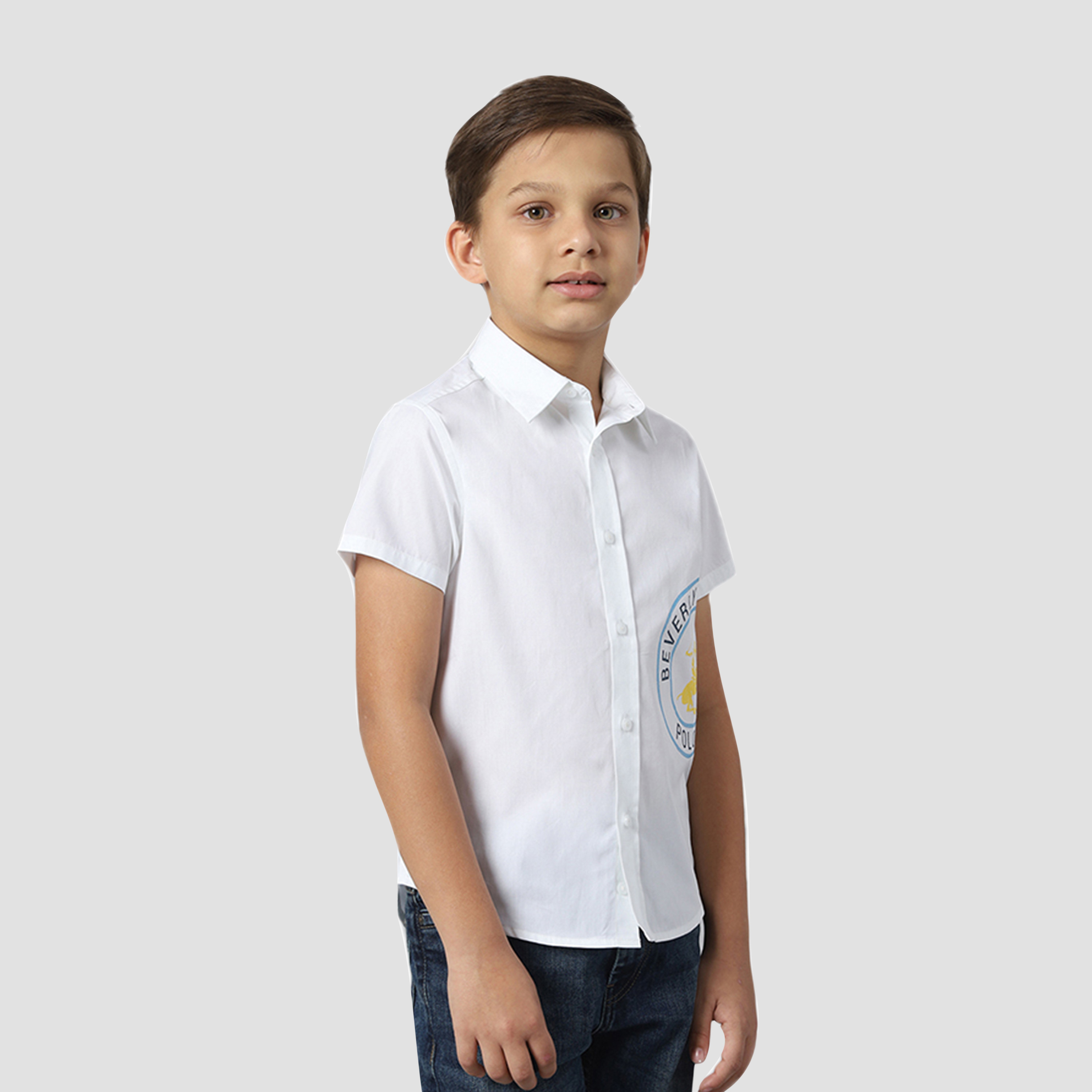 Beverly Hills Polo Club Short Sleeves Printed Shirt-boys-clothing-shirts-image-3