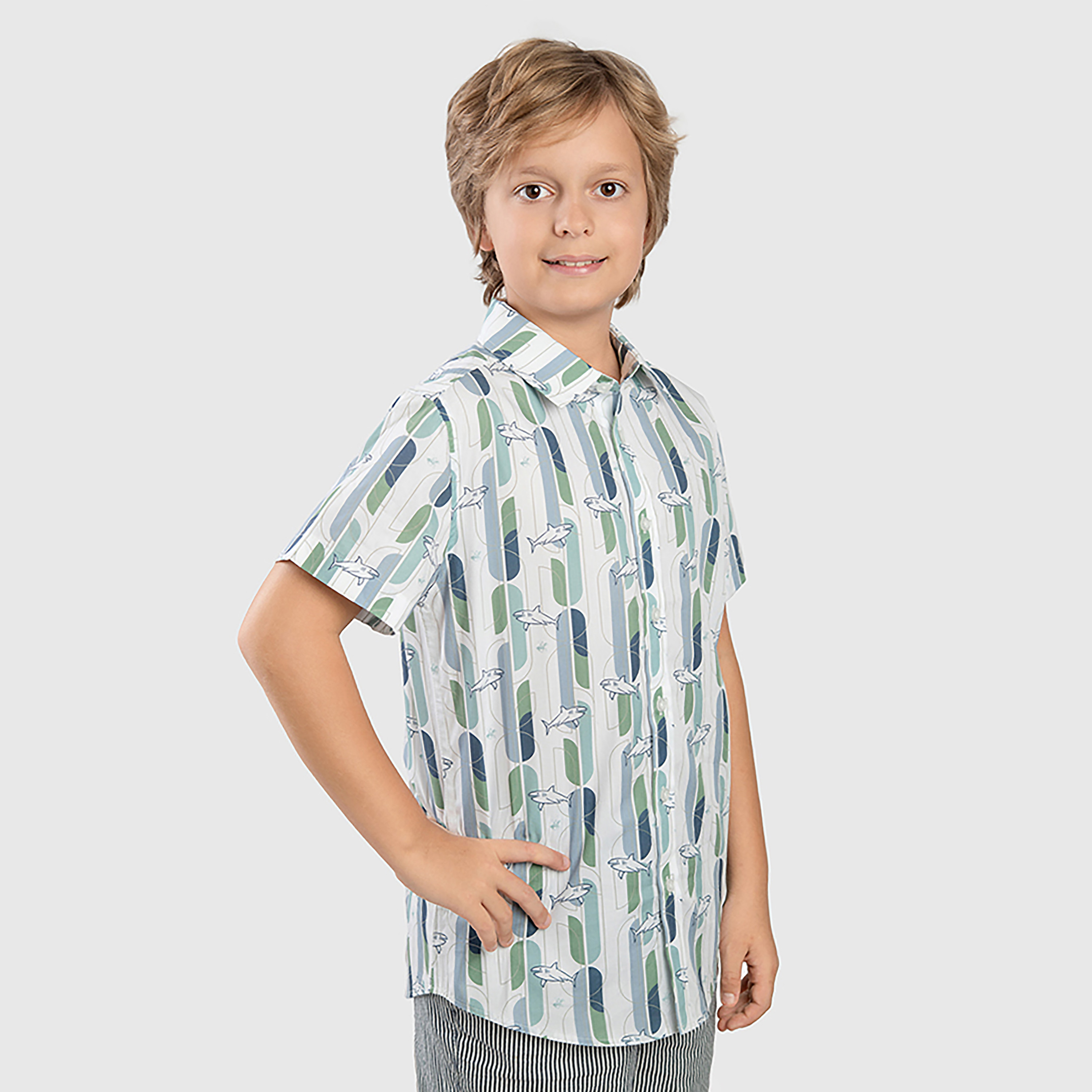 قميص بأكمام قصيرة بطبعات من بيفرلي هيلز بولو كلوب-boys-clothing-shirts-image-3