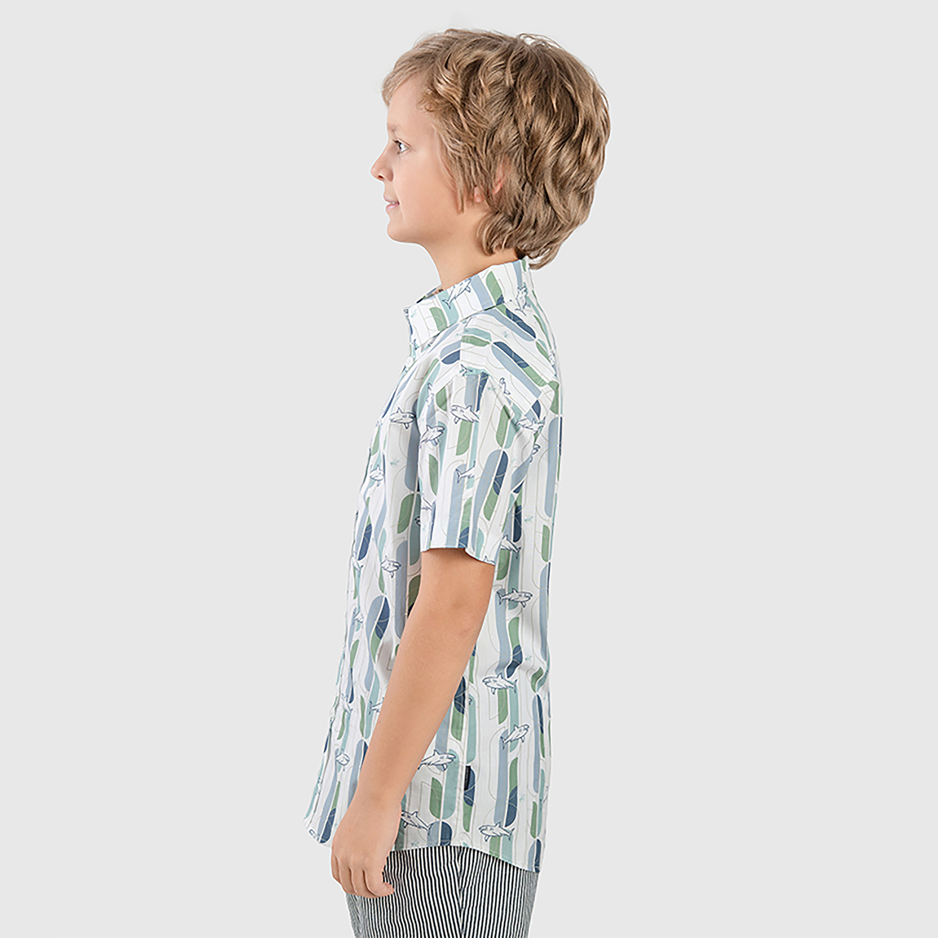 Beverly Hills Polo Club Printed Short Sleeves Shirt-boys-clothing-shirts-image-4