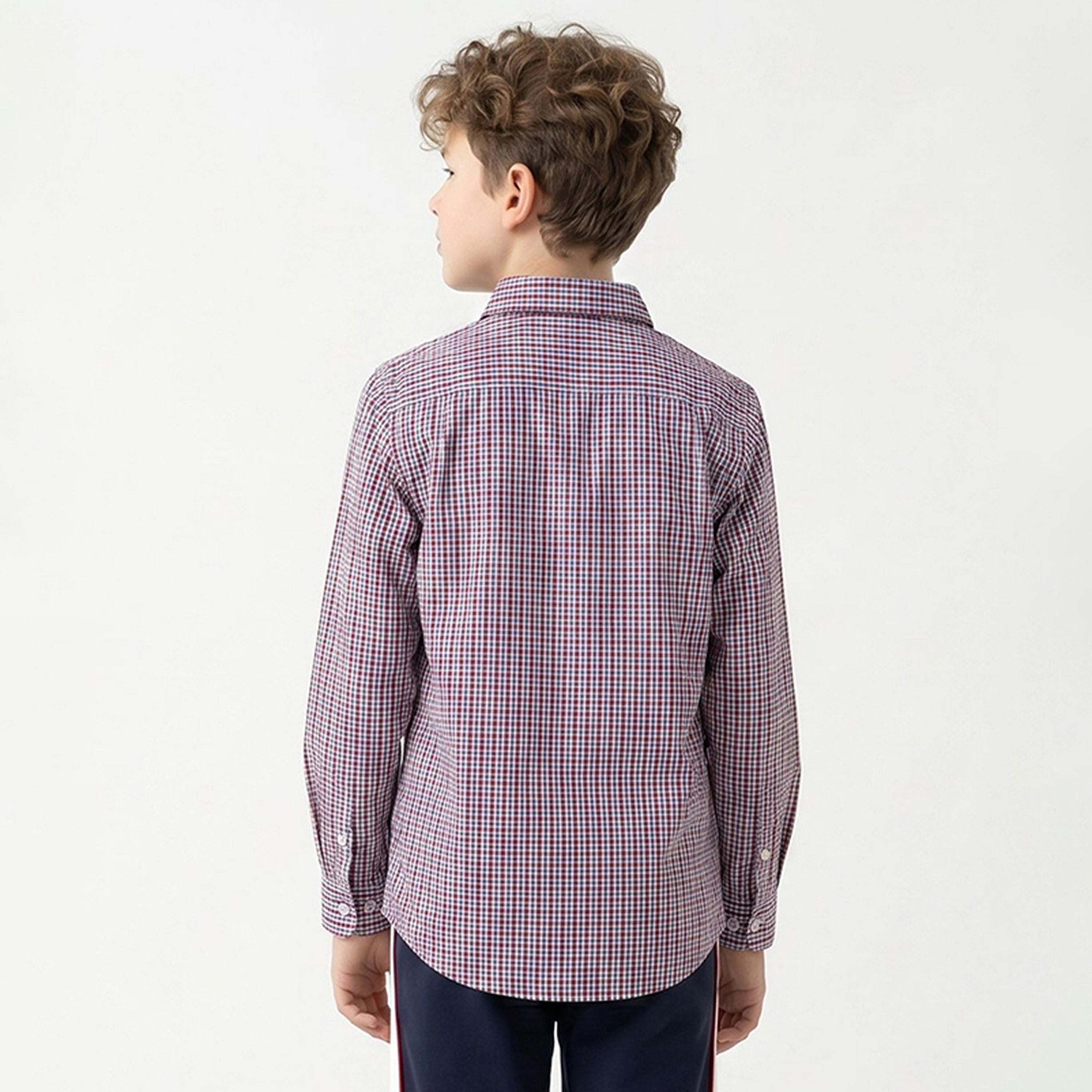 Beverly Hills Polo Club Checked Long Sleeves Shirt-boys-clothing-shirts-image-2