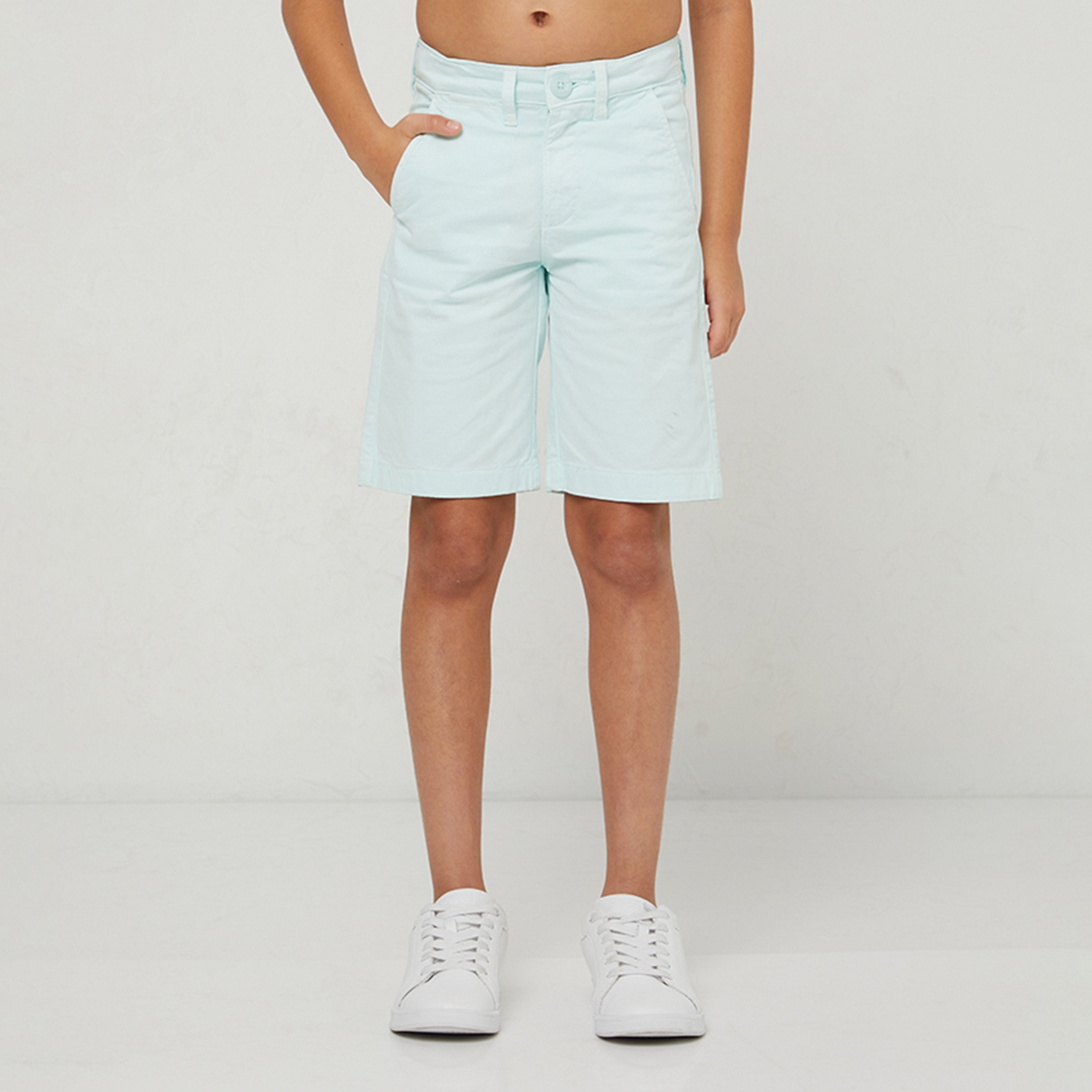  شورت منسوج بأزرار بقصة عادية من بيفرلي هيلز بولو كلوب-boys-clothing-bottoms-shorts-image-5