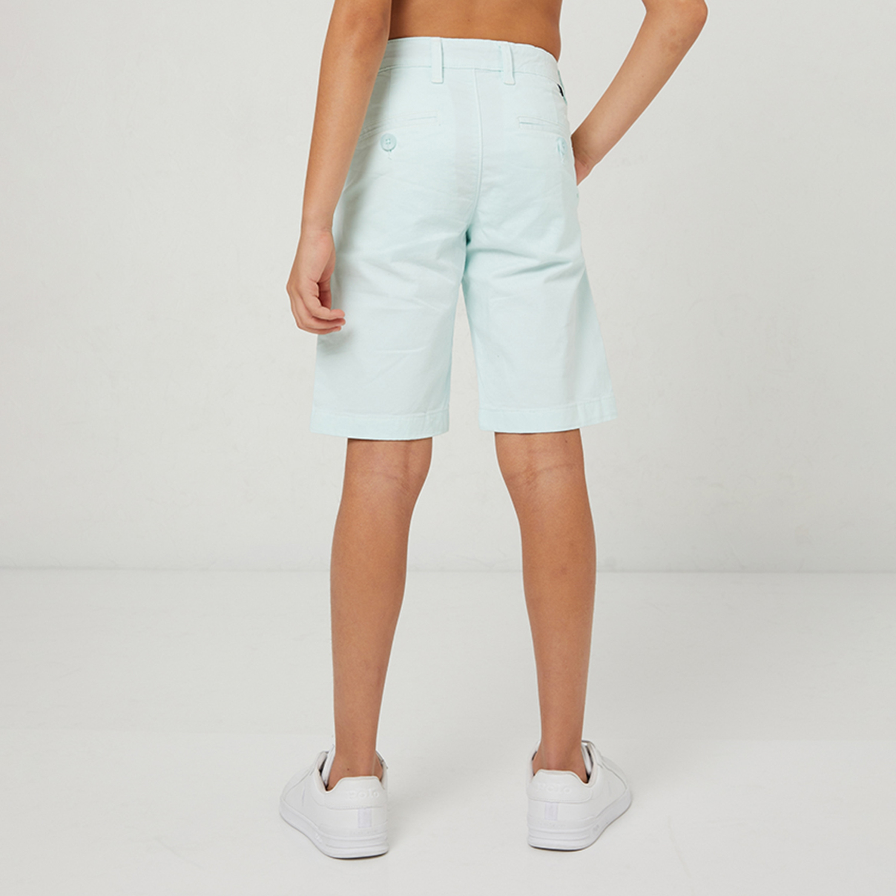  شورت منسوج بأزرار بقصة عادية من بيفرلي هيلز بولو كلوب-boys-clothing-bottoms-shorts-image-6