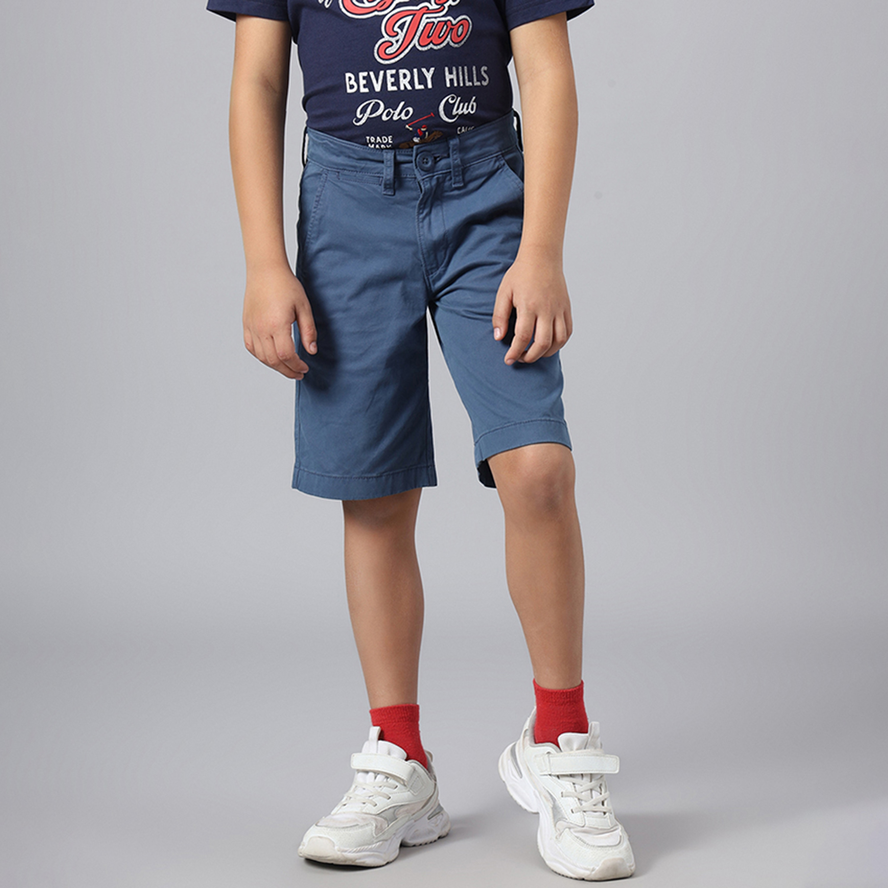  شورت منسوج بأزرار بقصة عادية من بيفرلي هيلز بولو كلوب-boys-clothing-bottoms-shorts-image-1