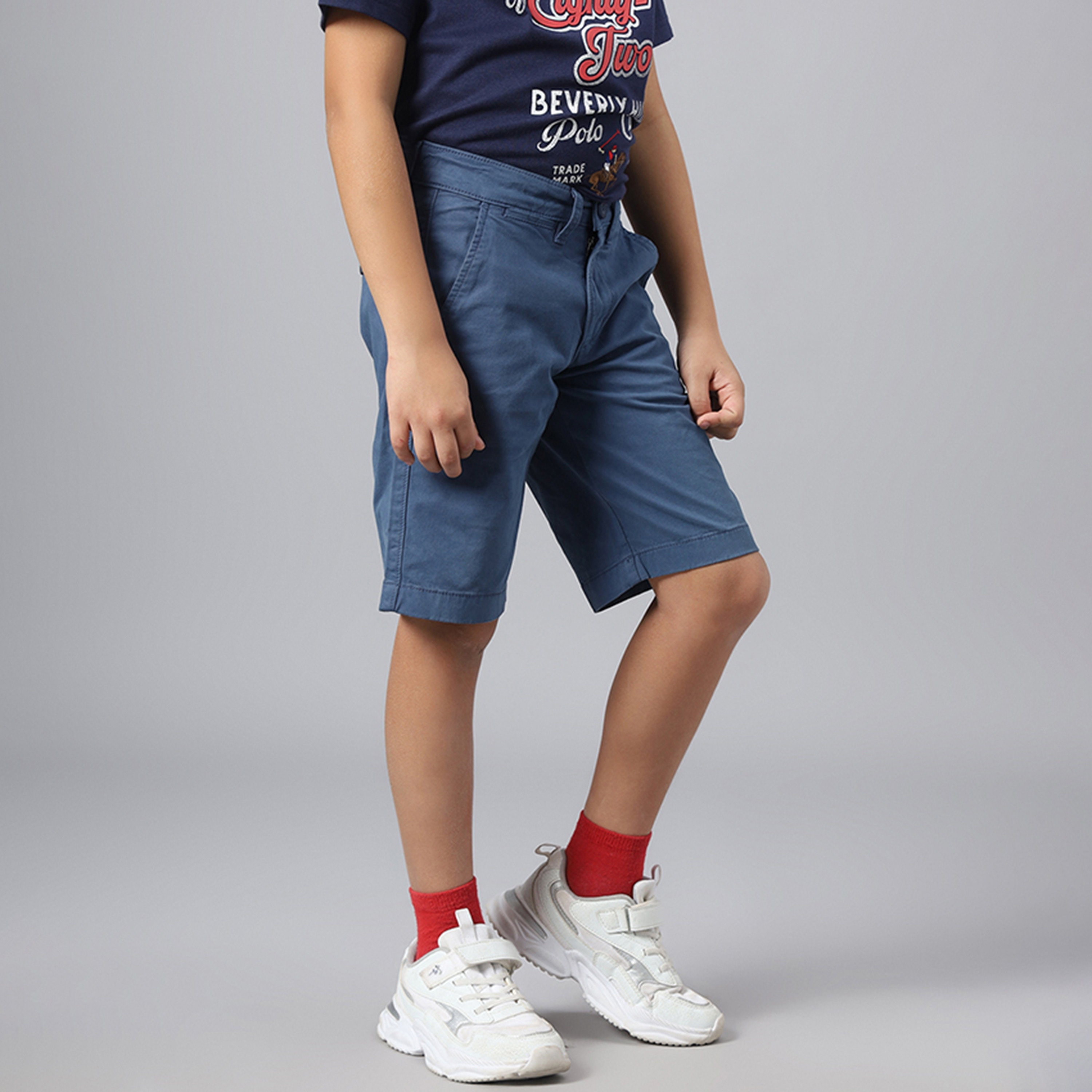  شورت منسوج بأزرار بقصة عادية من بيفرلي هيلز بولو كلوب-boys-clothing-bottoms-shorts-image-3
