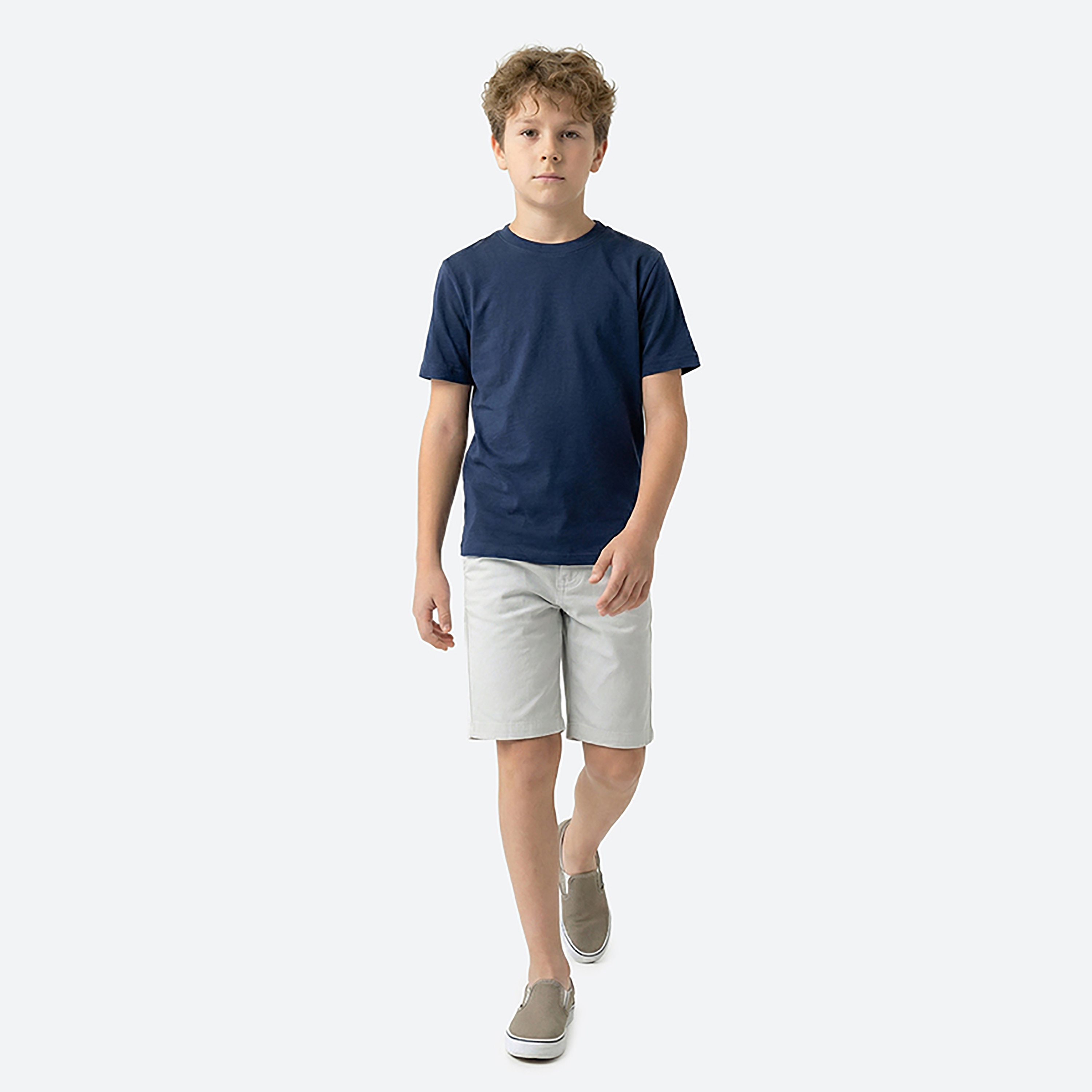 Beverly Hills Polo Club Solid Buttoned Shorts-baby-boys-clothing-bottoms-shorts-image-2
