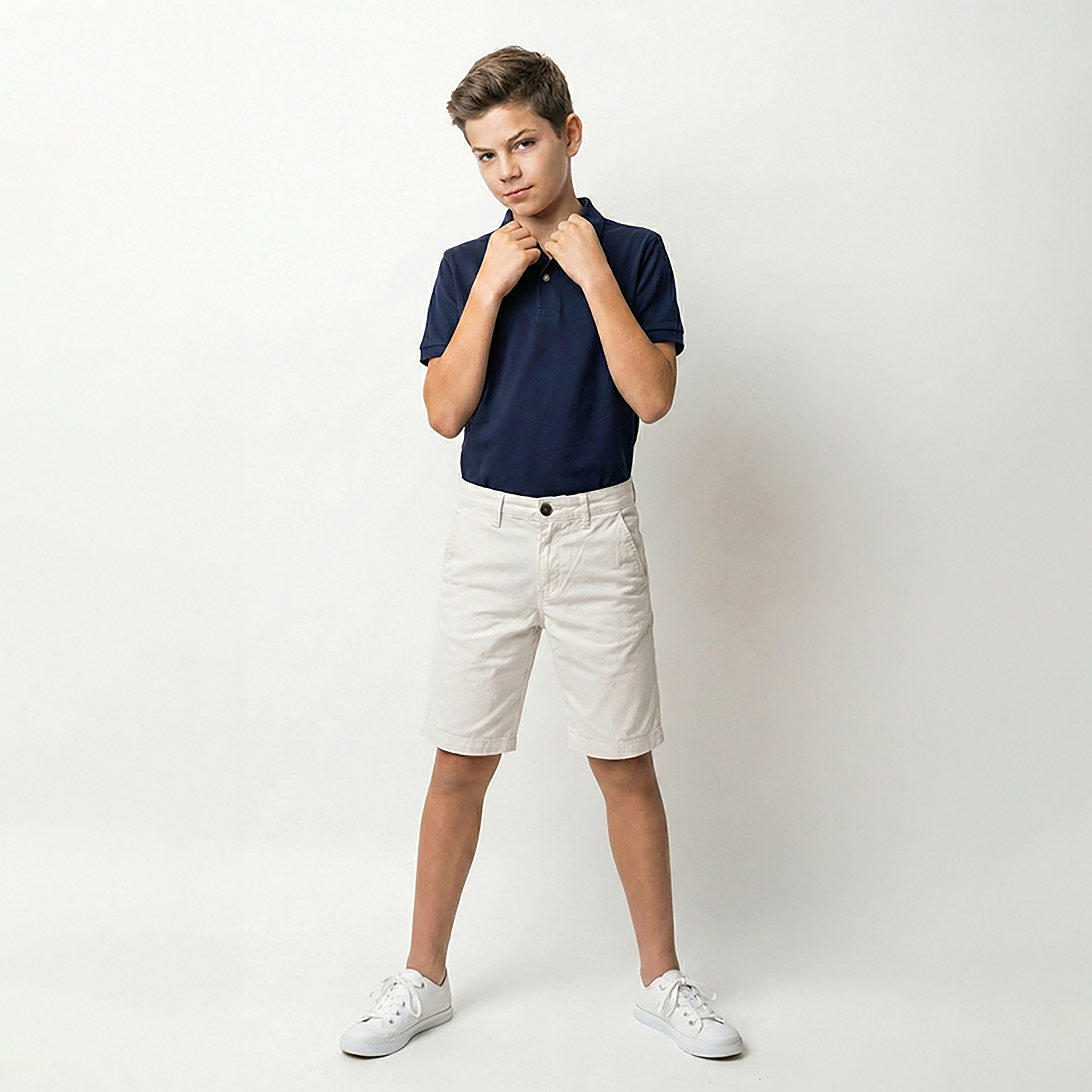 شورت سادة بأزرار من بيفرلي هيلز بولو كلوب-baby-boys-clothing-bottoms-shorts-image-2